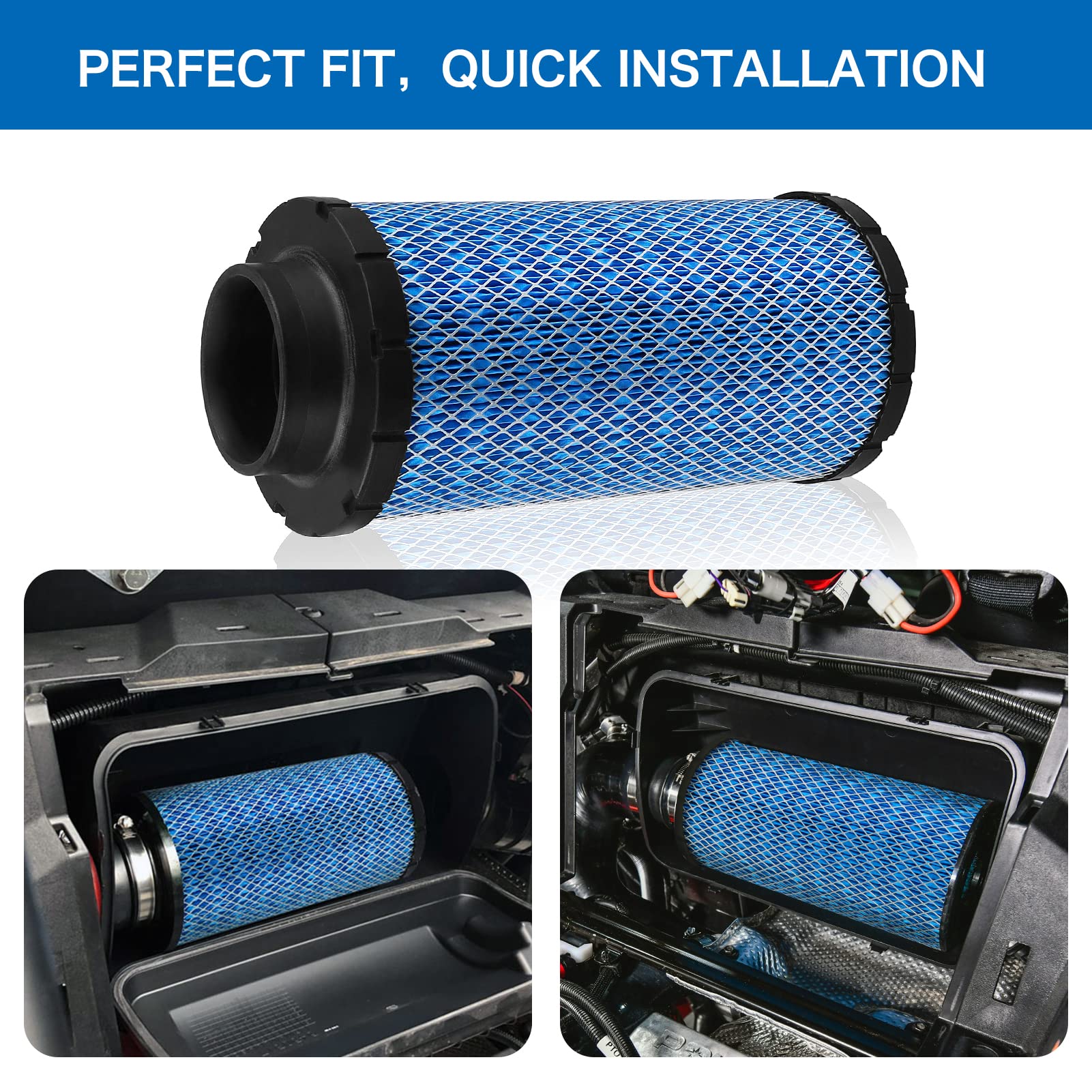 Locopow 1241084 2882234 Air Filter For Polaris Rzr 1000 Xp Xp4 / Rzr Turbo S R Pro Xp Rs1 2014 2015 2016 2017 2018 2019 2020 202