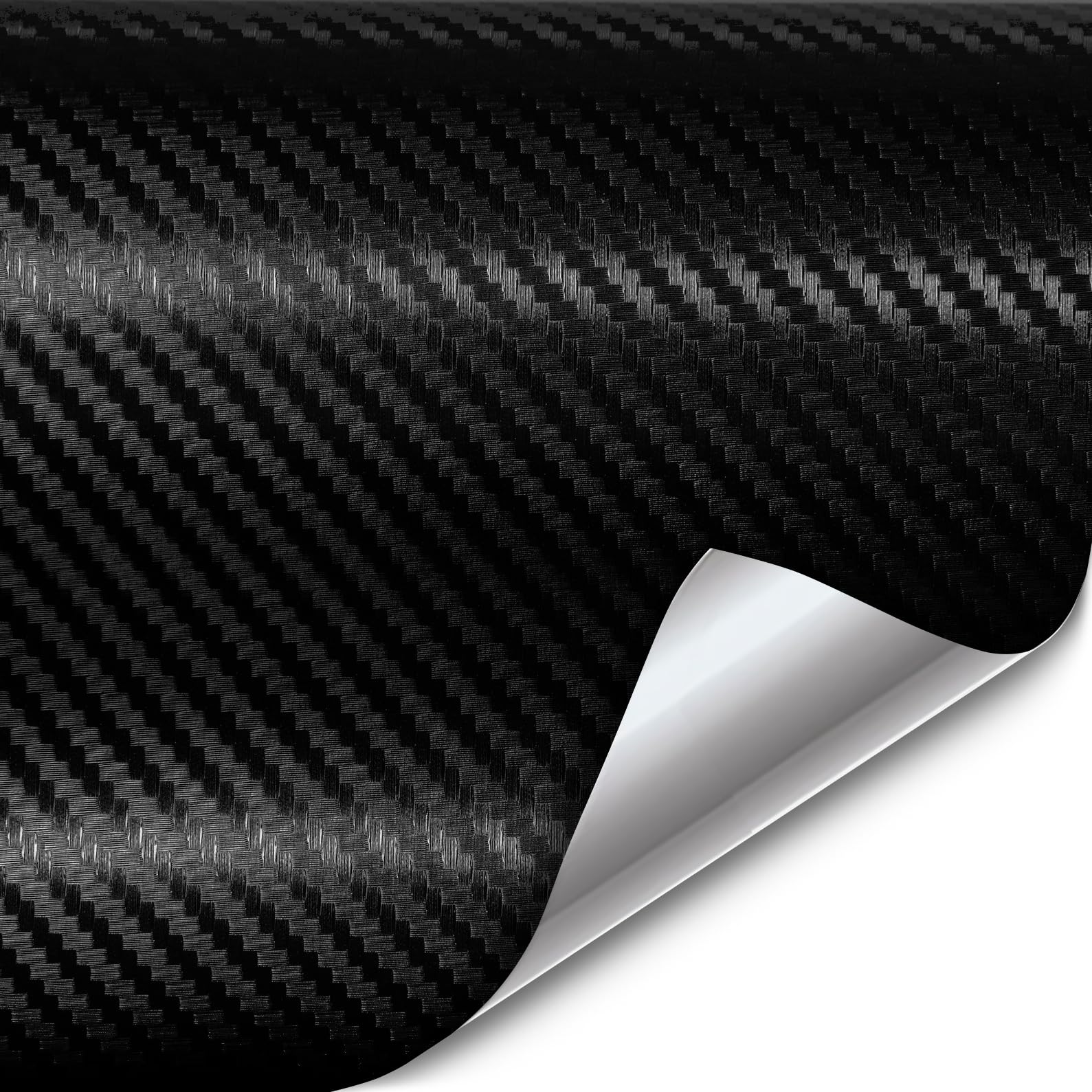 VViViD XPO Black Carbon Fiber Car Wrap Vinyl Roll, 9ft x 5ft, Air Release Technology, Durable Vinyl