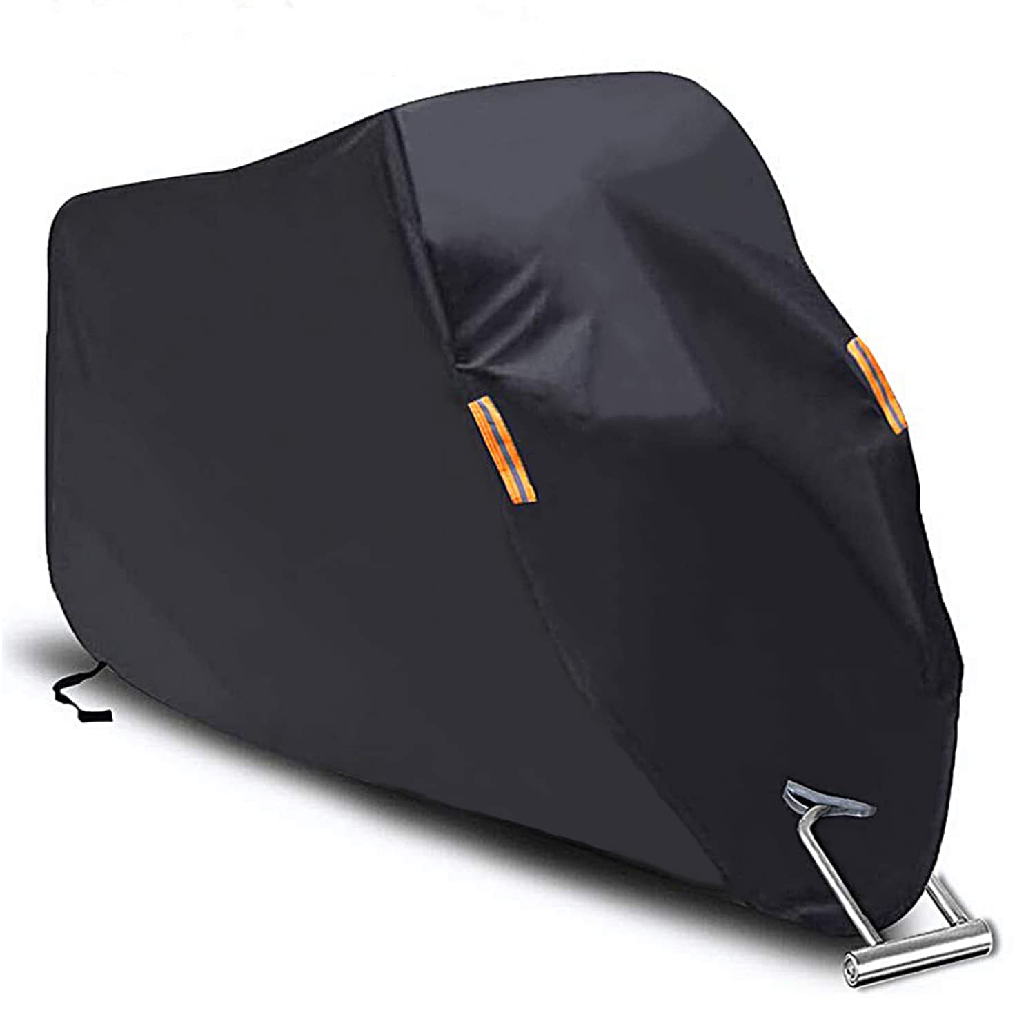 Seazen Motorcycle Cover Waterproof Outdoor, 5 Layer Heavy Duty Motorcycles Vehicle Cover Dustproof Uv Protection With Night Reflective Straps And Lock-Holes (Motorcycle-Xxl Up To 114)