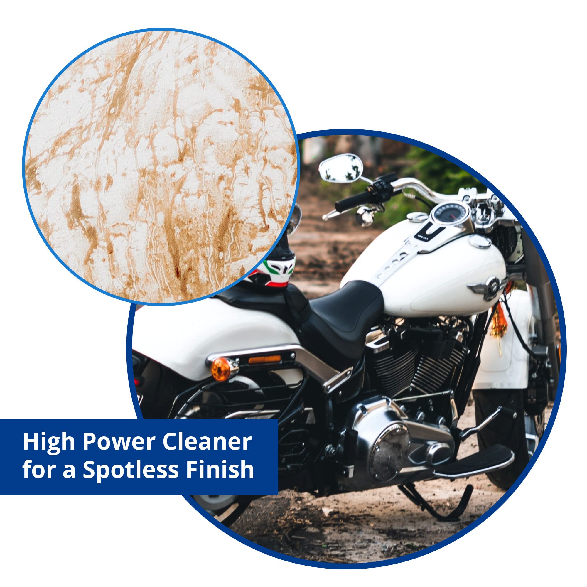 Shinykings Waterless Motorcycle Cleaner | Ultra Shine Detailing Spray | 16 fl. oz | Made in USA | Clear