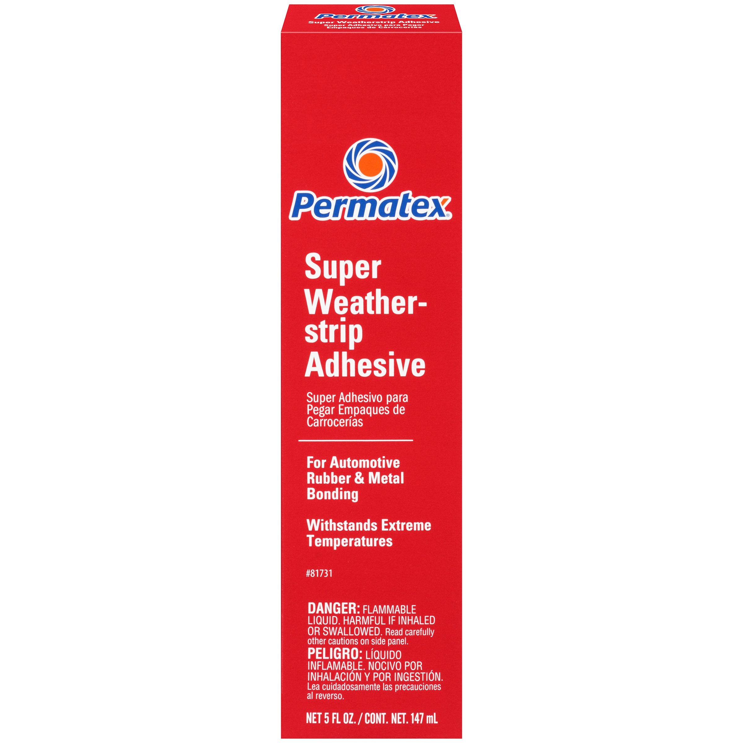 Permatex 81731-12PK Yellow Super Weatherstrip Adhesive, 5 OZ (Pack of 12)