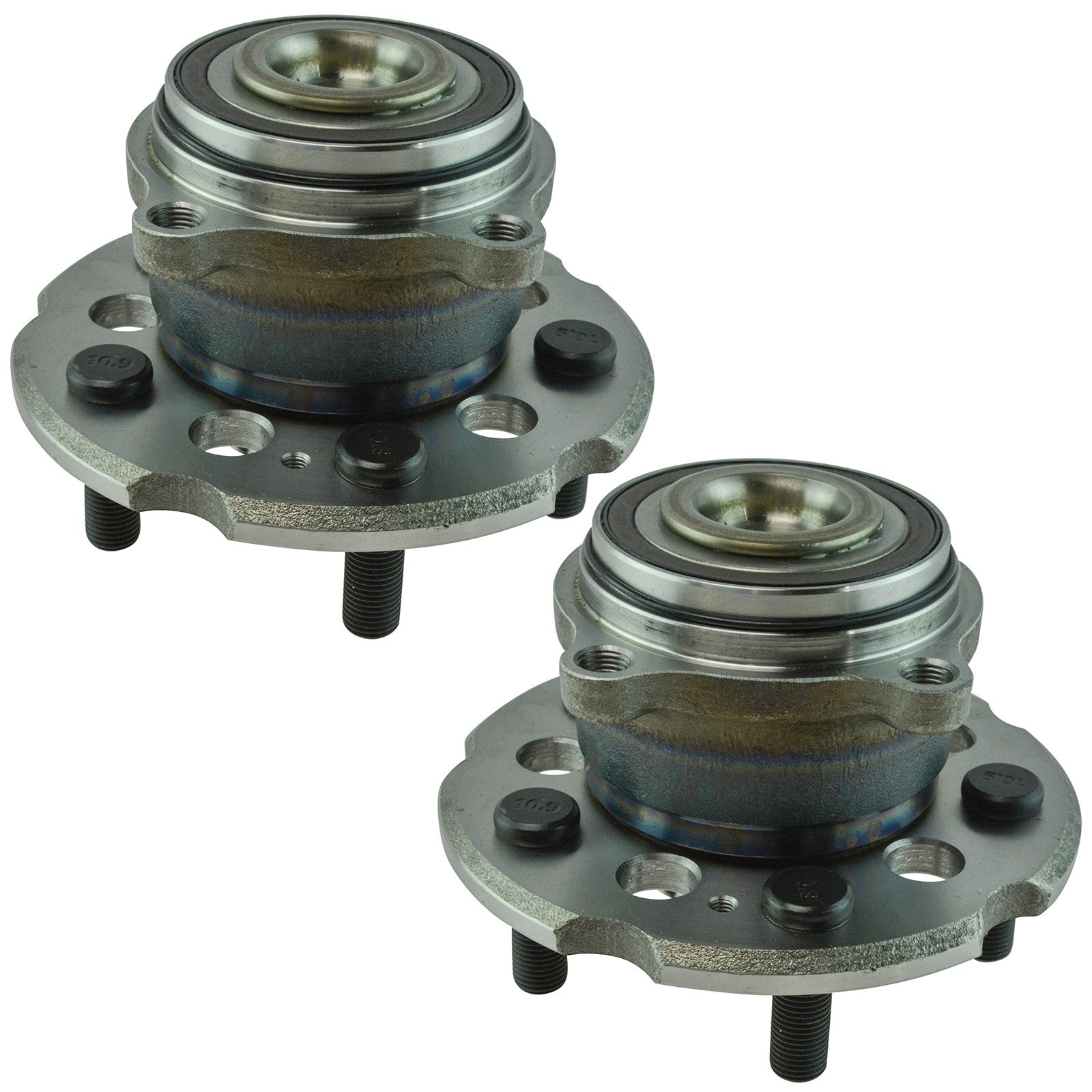 TRQ Rear Wheel Hub Bearings Assembly Set for 2009-2015 Honda Pilot, Model BHA53821
