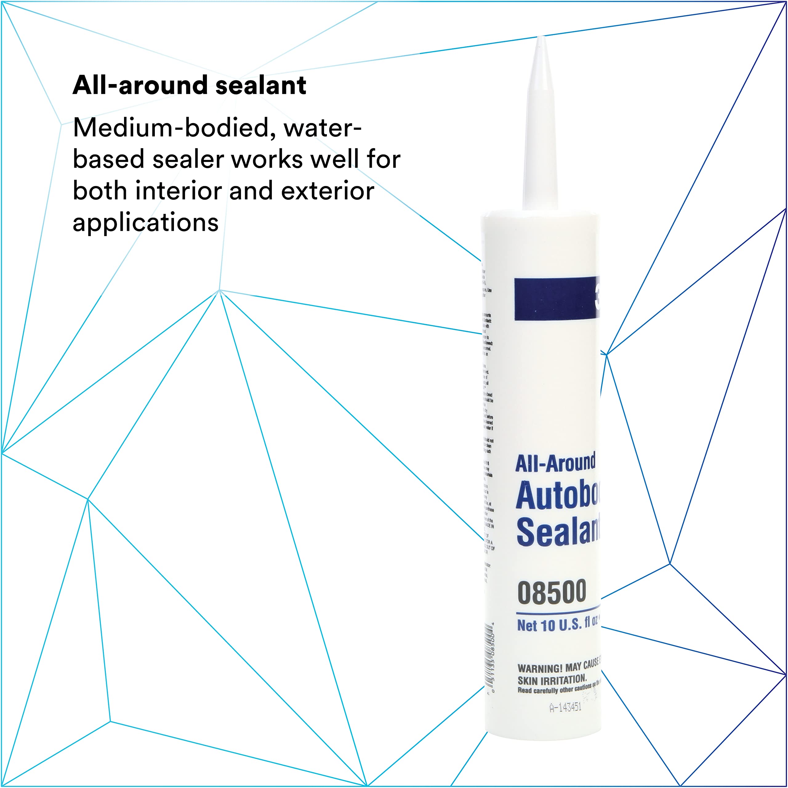 3M All Around Autobody Sealant, 1/10 Gallon Cartridge