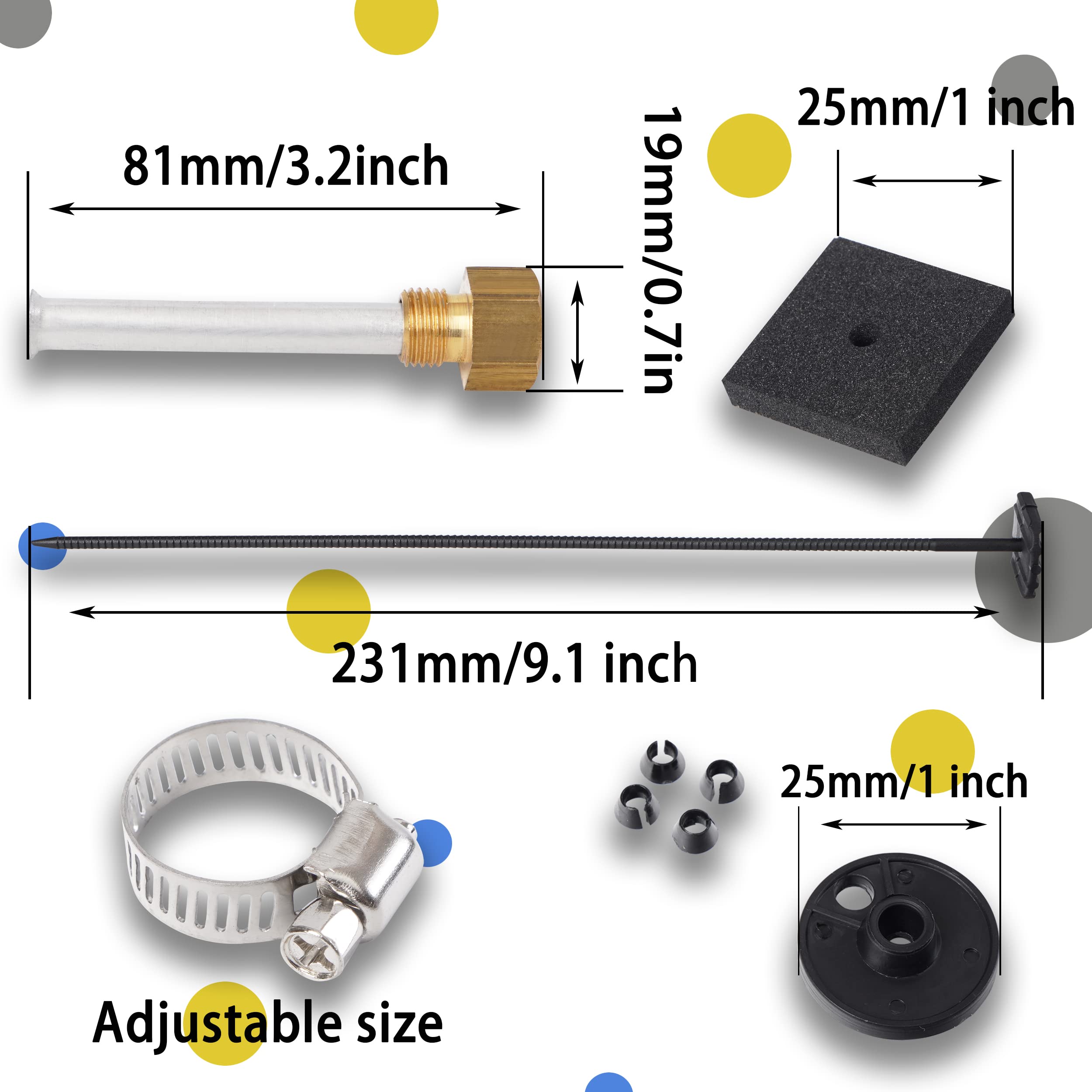 ACmango 6 Pass Ultra-Cool Tube and Fin Transmission Cooler Universal 5/16'' Oil Cooler Kit 403 Aluminium Black??