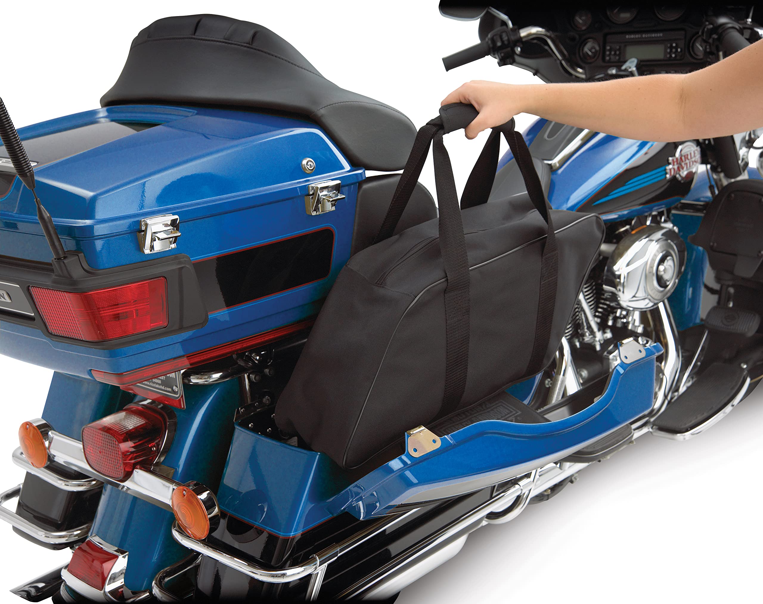 Hopnel Show Chrome HDSL Saddlebag Liner Fits 2014-2021 Harley Davidson H-D Touring Road King Electra Road Street Glide Ultra Cla