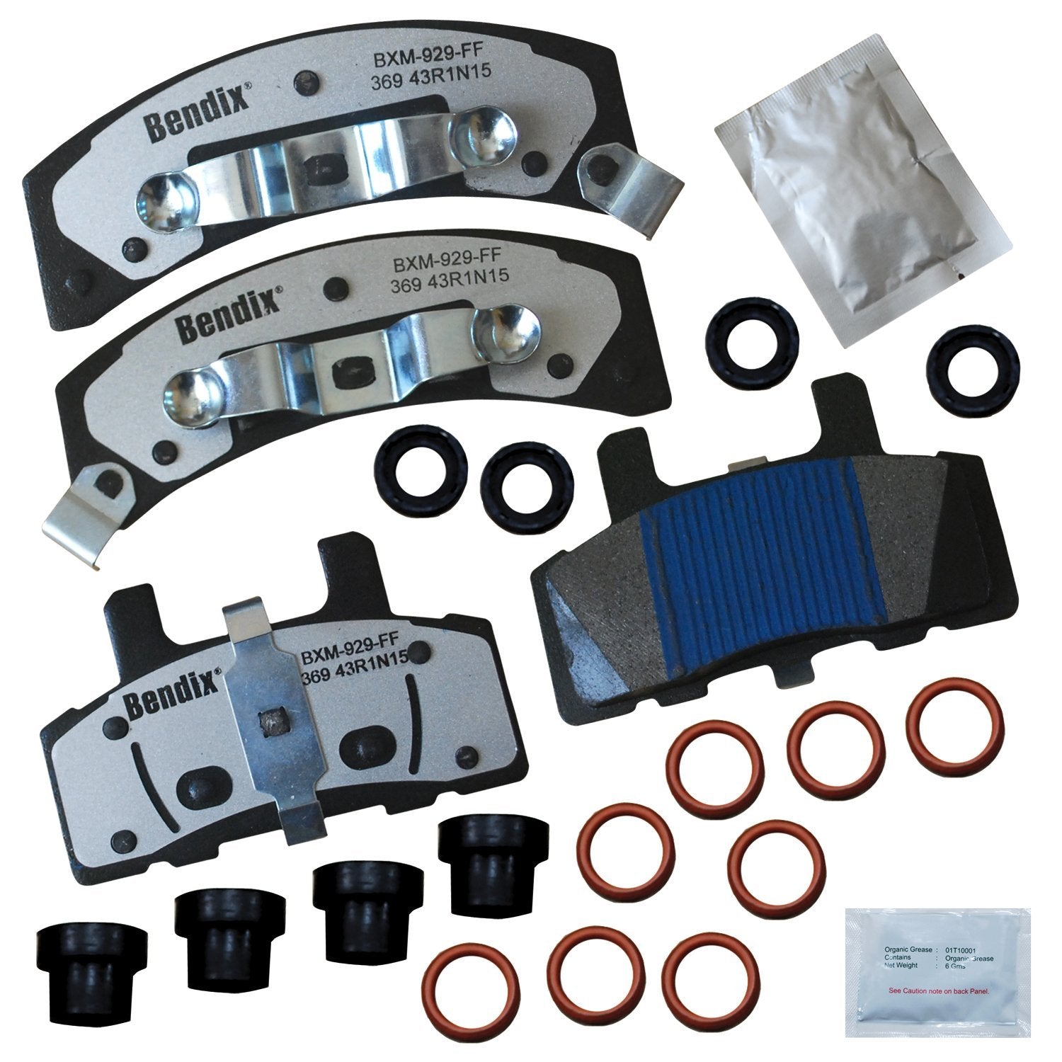 Bendix Fleet Metlok Mkd369Fm Front Brake Pads For 60 Special,Commercial Chassis,Deville,Escalade,Fleetwood,Astro,Blazer,C1500,Su