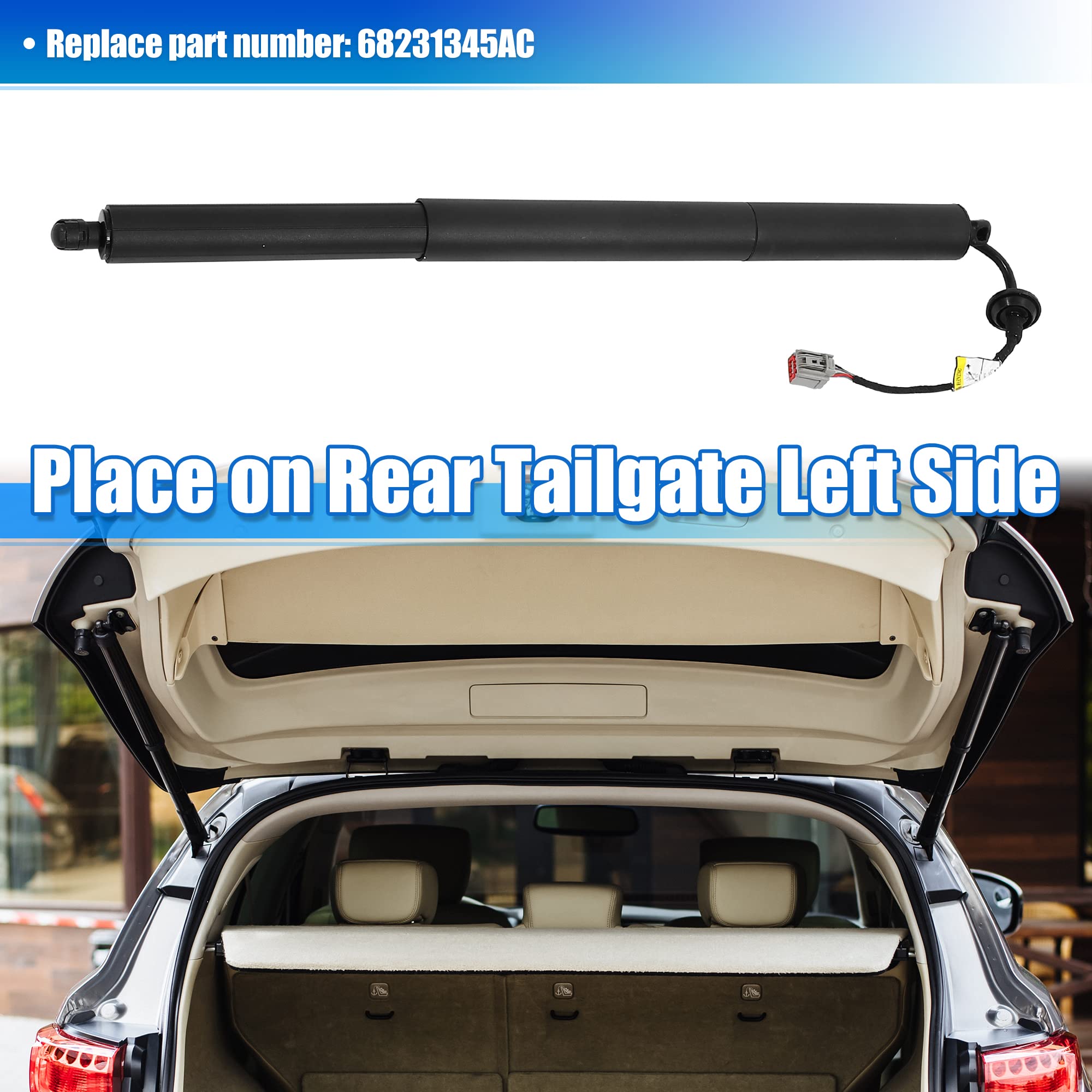 X Autohaux Rear Tailgate Power Hatch Lift Left Support For Jeep Cherokee 2015 2016 2017 2018 68231345Ac Tailgate Lift Support Shock Strut