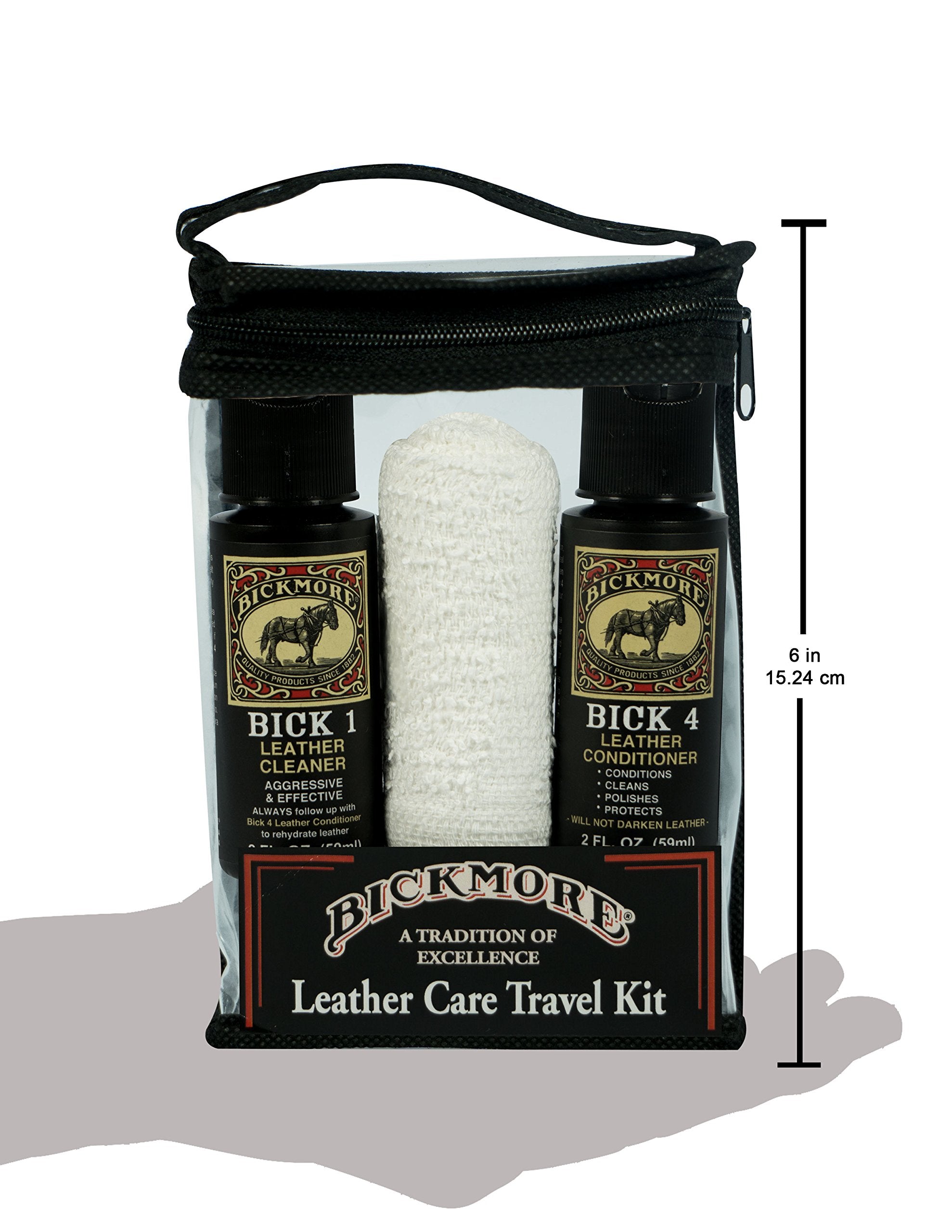 Bickmore Leather Shoe & Boot Travel Care Kit - Repairs, Polishes & Shines - Travel Kit - Leather