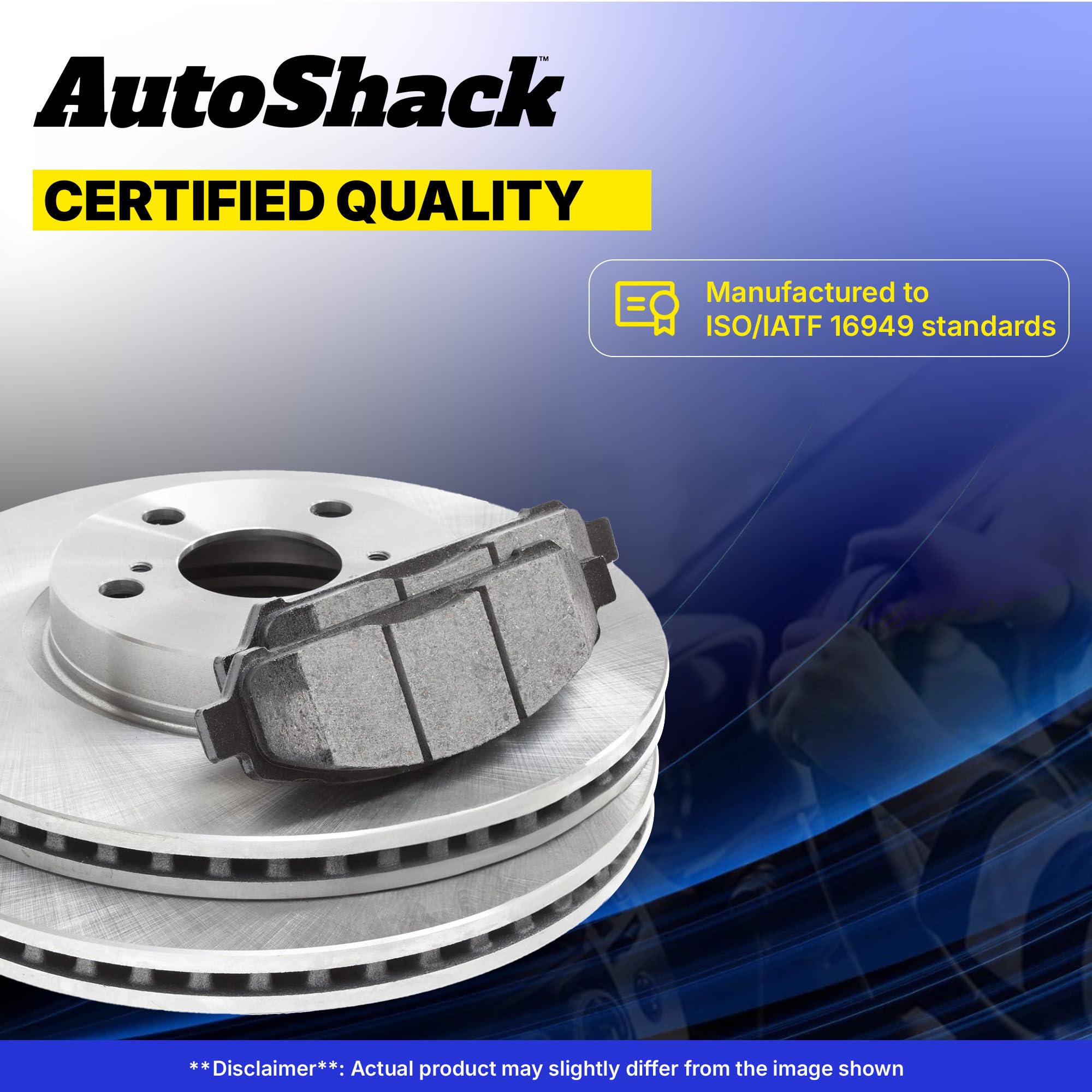 Autoshack Front And Rear Brake Kit Rotors And Ceramic Pads Set Of 4 Replacement For 2007-2013 Mitsubishi Outlander 2.4L 3.0L V6