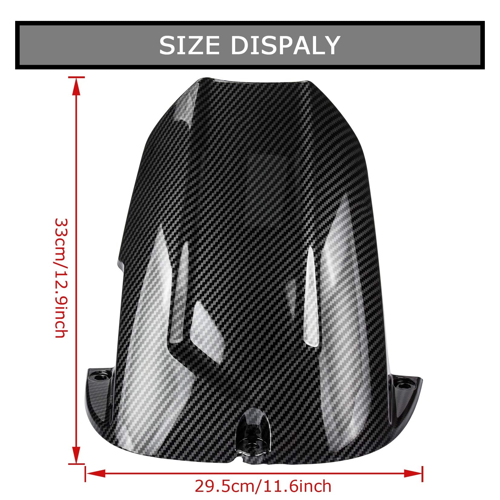 PSLER Rear Mudguard Tire Hugger for YZF R6 2003-2005 & R6S 2006-2009, Carbon, Model FE0009CA