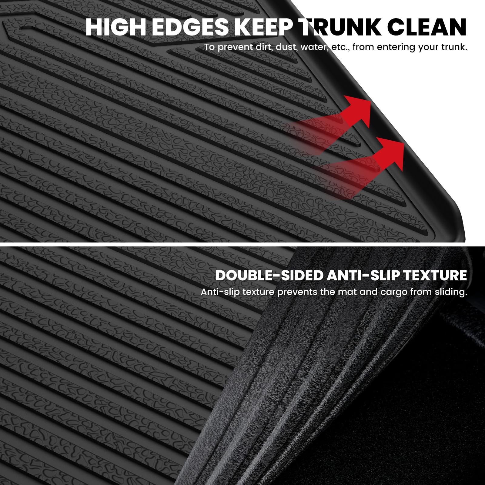 Lasfit Trunk Mat For Honda Cr-V 2017 2018 2019 2020 2021 2022 (Fuel Model), All Weather Custom Fit Tpe Cargo Mat Cargo Tray In L