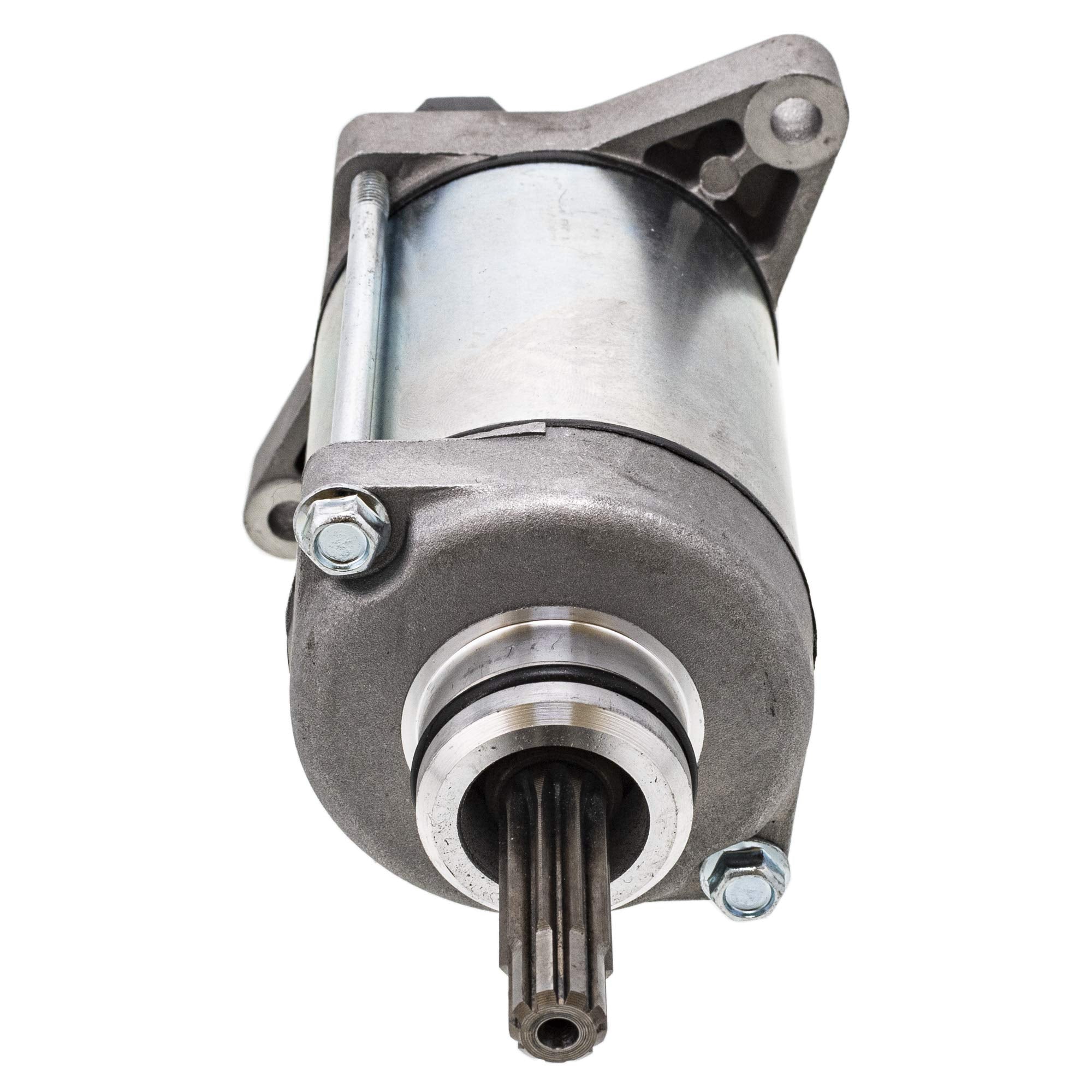 NICHE High Torque Starter Motor Assembly for Honda FourTrax Foreman Rancher 420 Pioneer 500, Model 31200-HP5-601, Gray, Metal