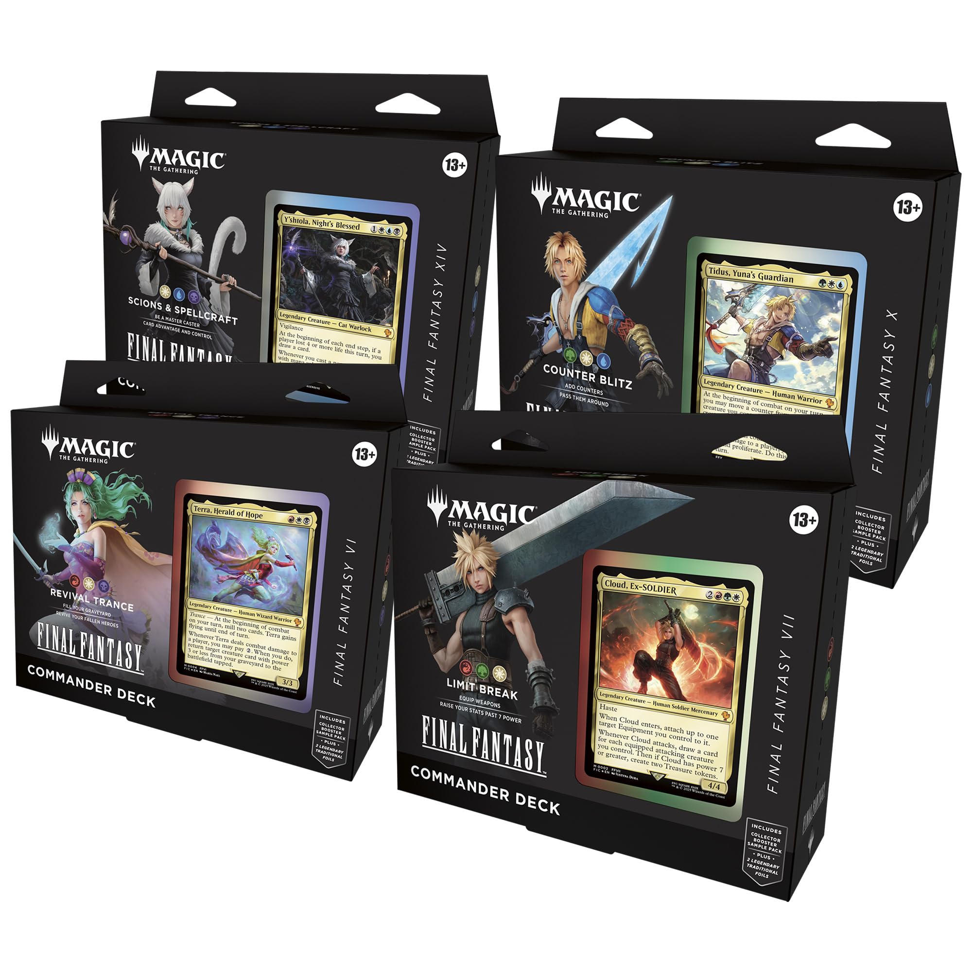 Magic: The Gathering - Final Fantasy Commander Deck Bundle (Includes All 4 Decks)-New