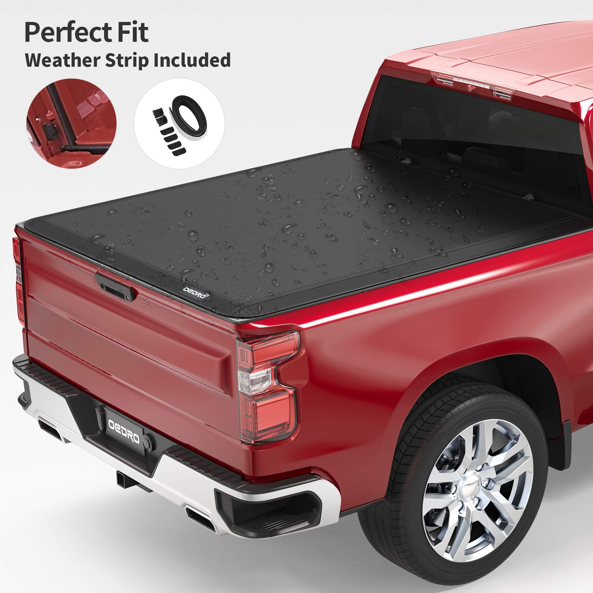 Oedro Soft Roll Up Truck Bed Tonneau Cover Compatible With 2019 2020 2021 2022 2023 2024 Dodge Ram 1500 New Body Style 5.6 Ft Be