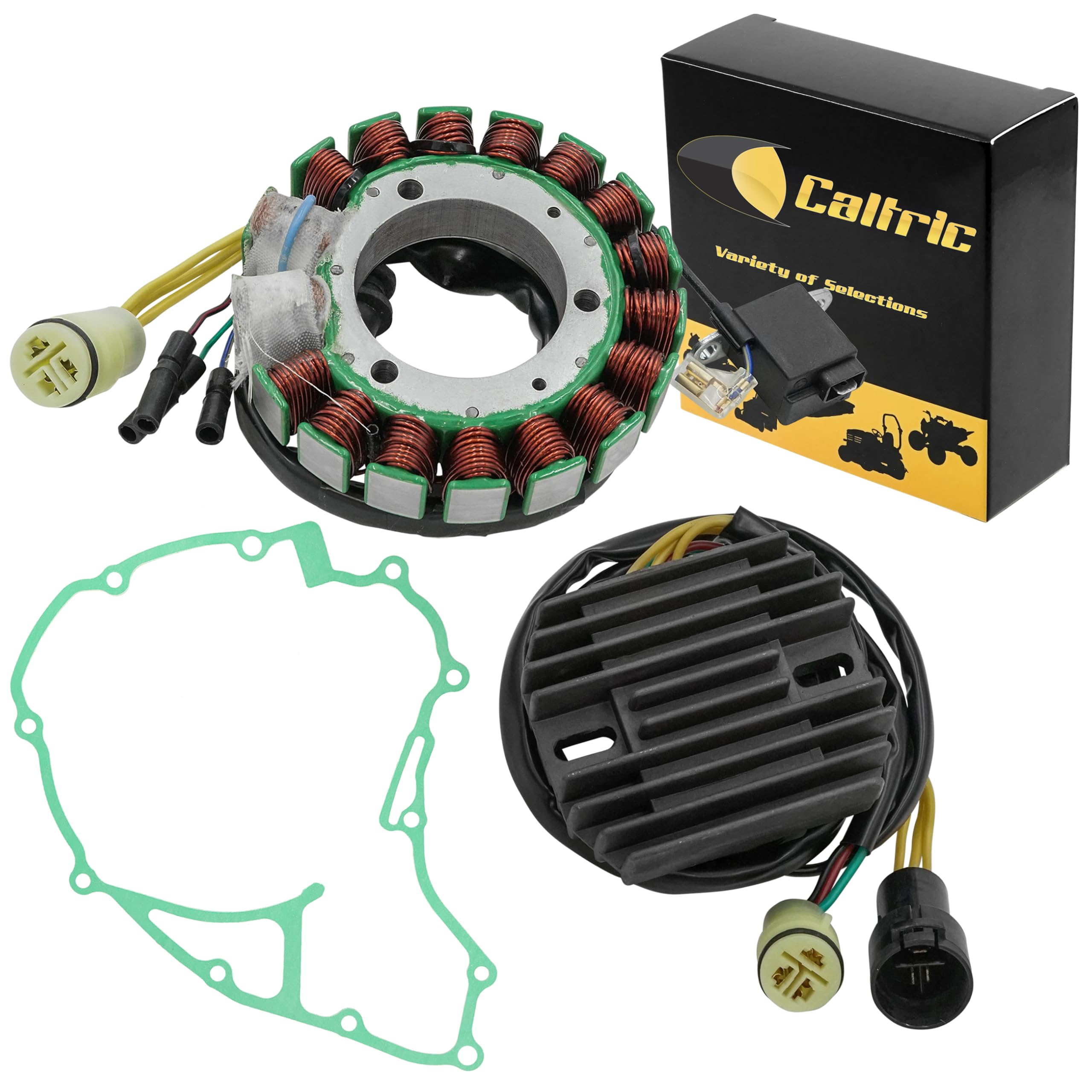 Caltric Stator Regulator Rectifier Gasket compatible with Honda TRX350 FourTrax 350 4x4 1986 1987