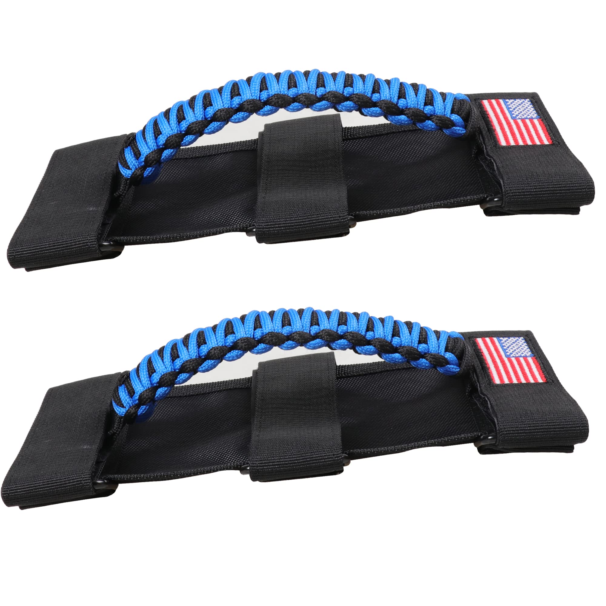 Bestaoo 2 X Roll Bar Grab Handles Paracord Grip Handle For Jeep Wrangler Yj Tj Jk Jl & Gladiator Jt 1955-2022 Utv Atv, Fit For 2