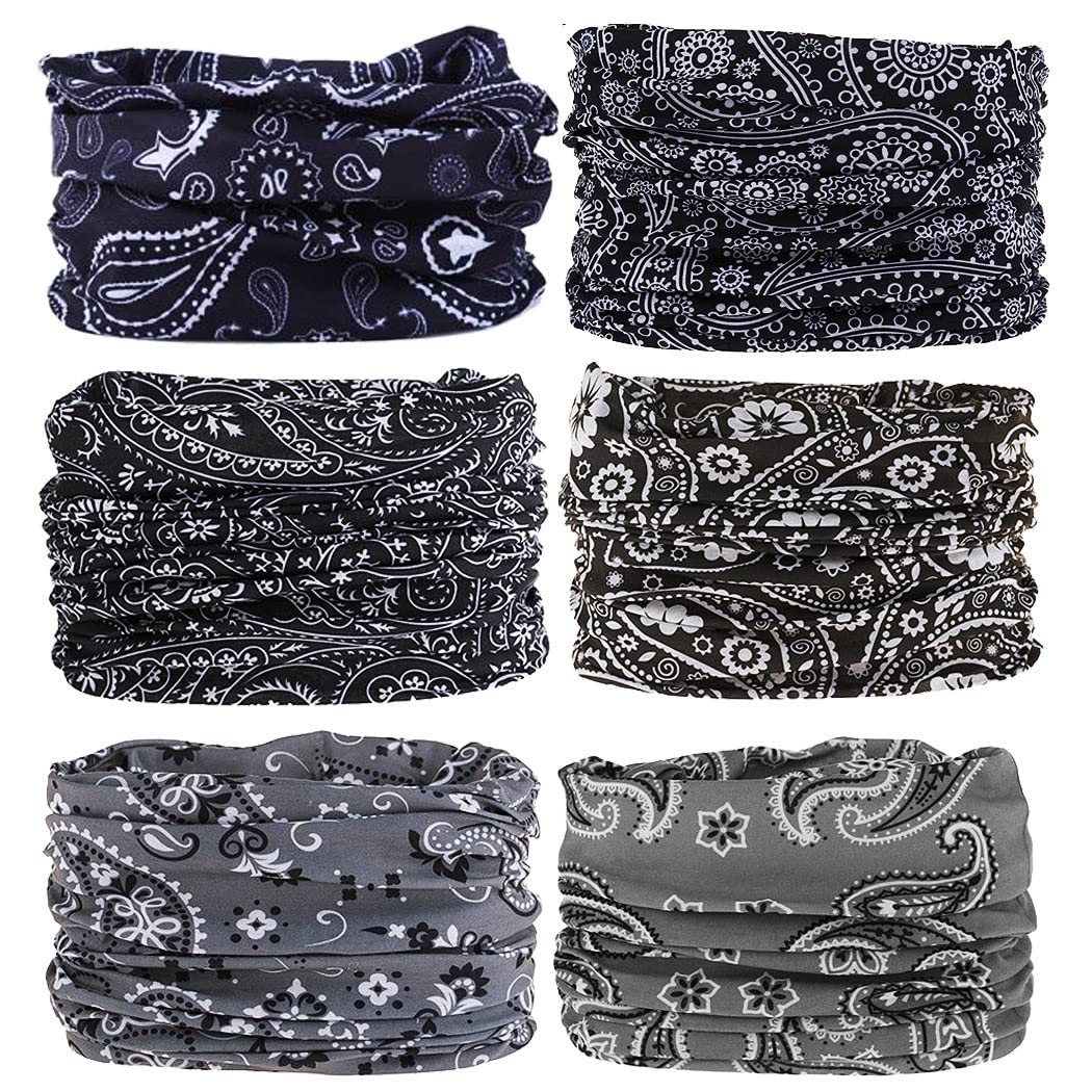 Neck Gaiter Face Cover Bandana Mask Scarf, Breathable Sun& Dust-Proof For Cycling Running Fishing Hiking