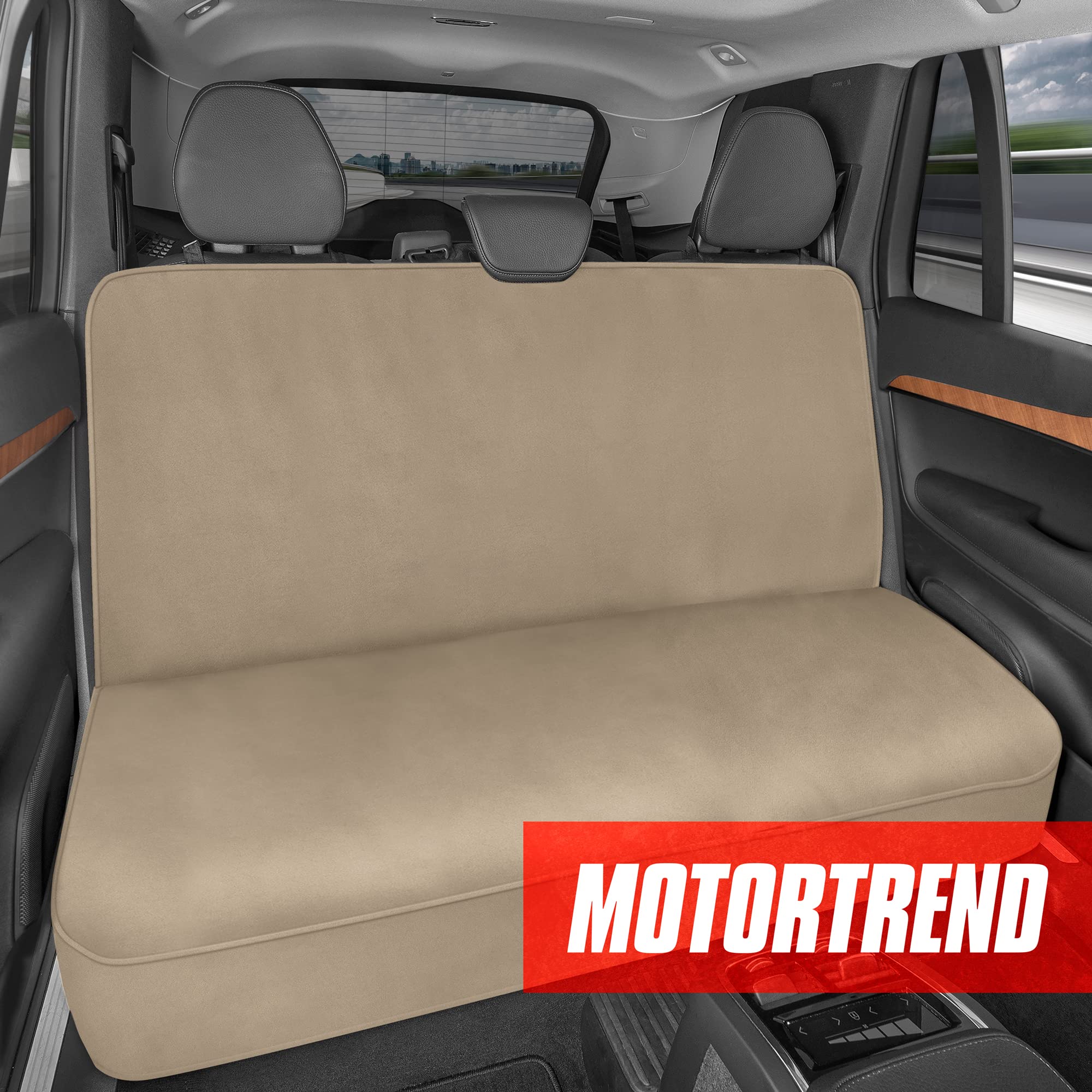 Motor Trend Aquashield Rear Bench Car Seat Cover, Waterproof Neoprene Back Seat Cover For Cars Trucks Van Suv, Ideal Car Seat Pr