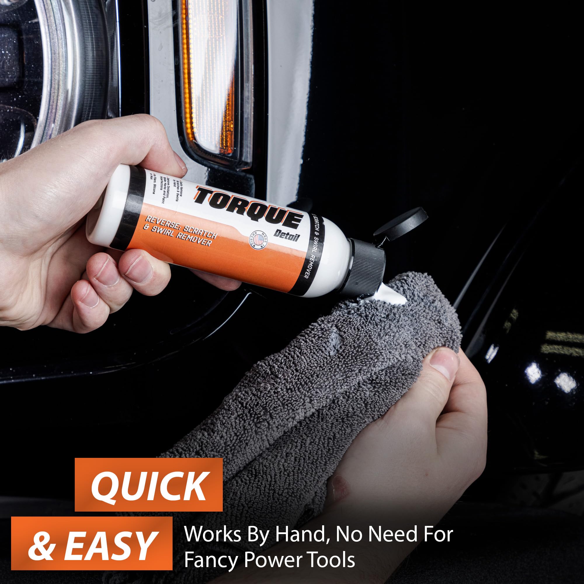Torque Detail Reverse Car Scratch Remover & Paint Scratch Repair - Removes Water Spots & Paint Swirls - Fix Deep Scratches & Pol