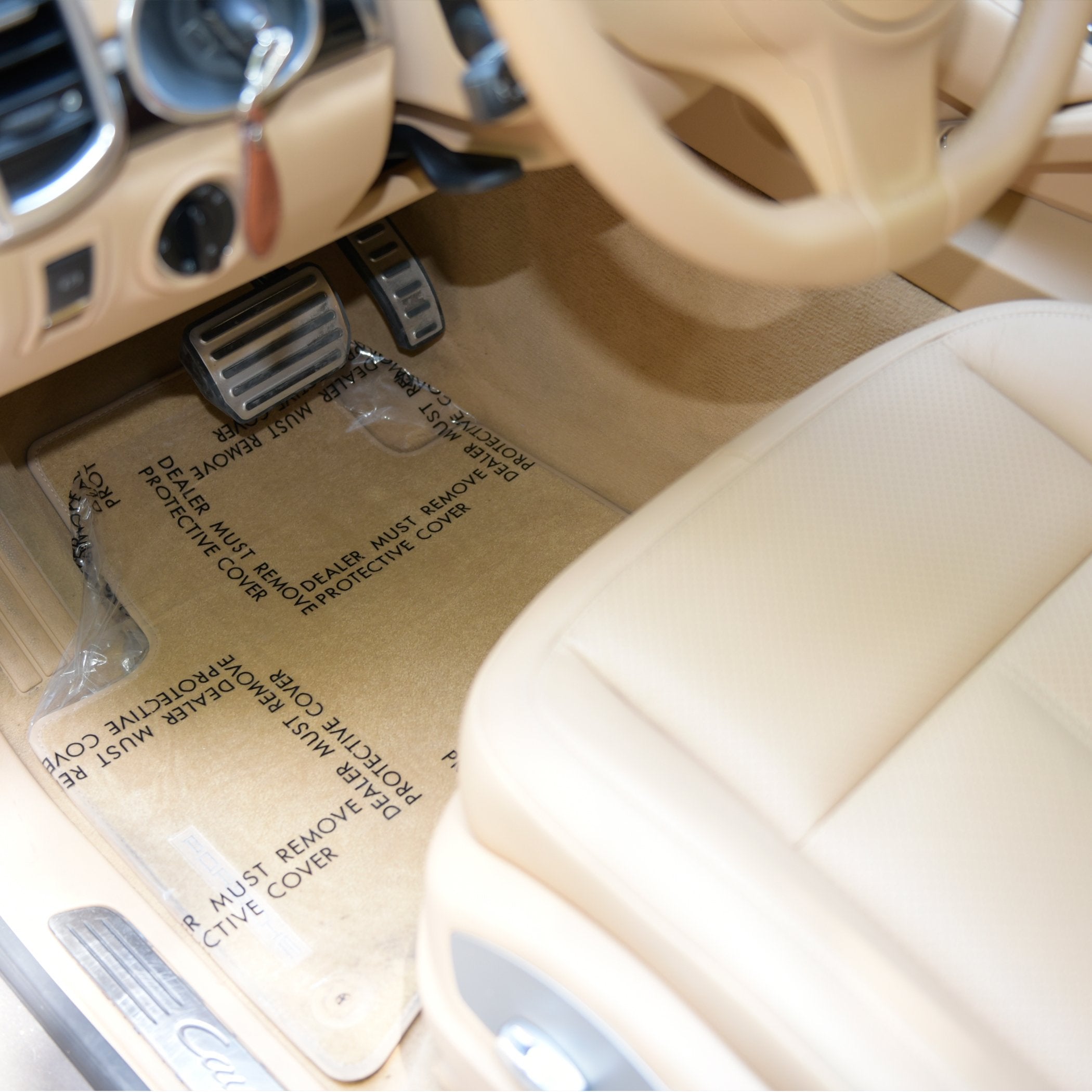Carcarez Auto Adhesive Floor Mat, 4 Mil Car Carpet Protector Film | 100 Mats Per Roll | 24' Wide, 200' Long