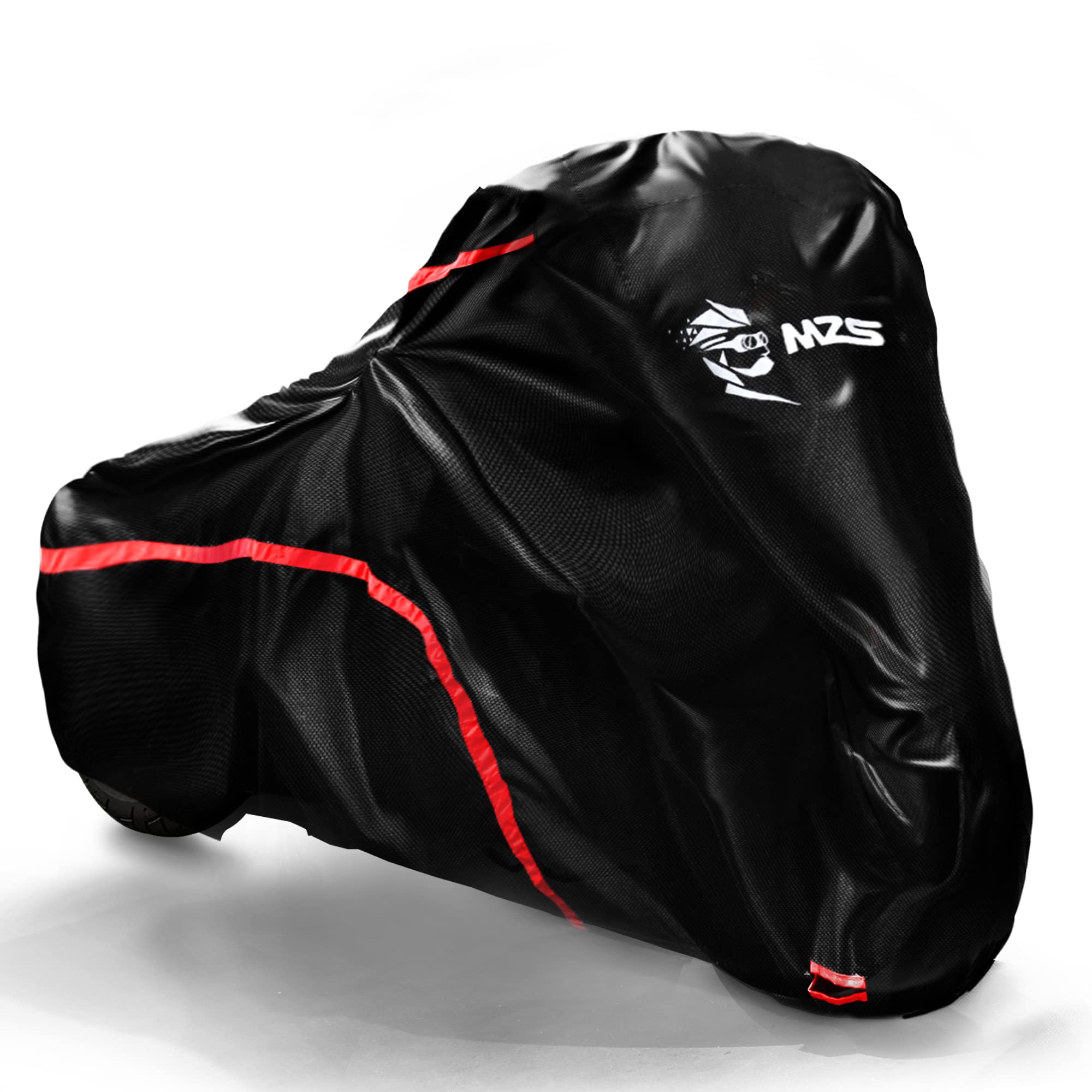 Mzs Motorcycle Cover, All Season Weather Outdoor Waterproof Protection Storage Fit Up To 104 Inch Compatible With Road King | Dyna | Electra/Road/Street Glide | Night/Street Rod | Softail | V-Rod