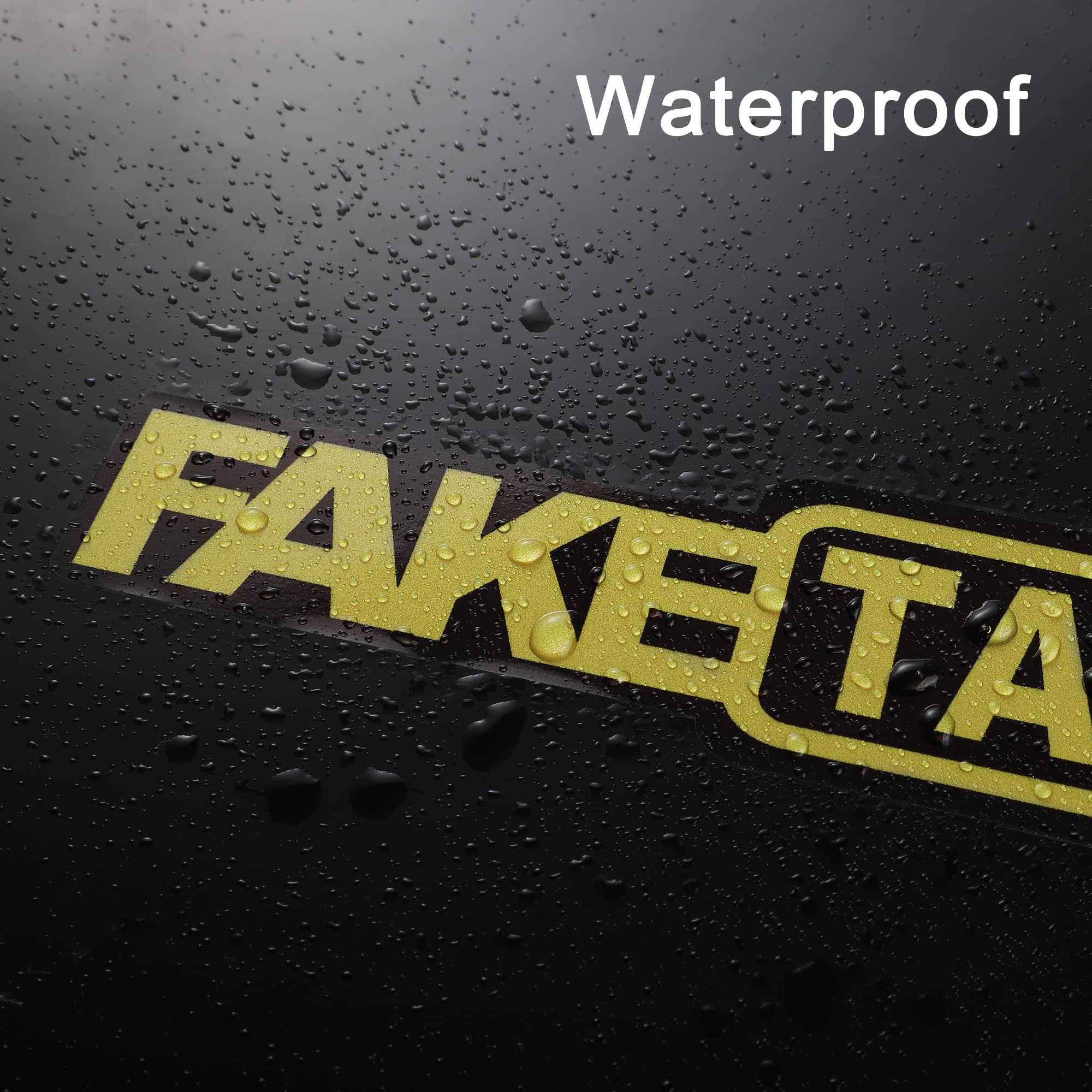 Tomall 3Pcs Fake Taxi Reflective Stickers For Car Bumper Fender Window Waterproof Funny Self Adhesive Vinyl Decal Decoration For