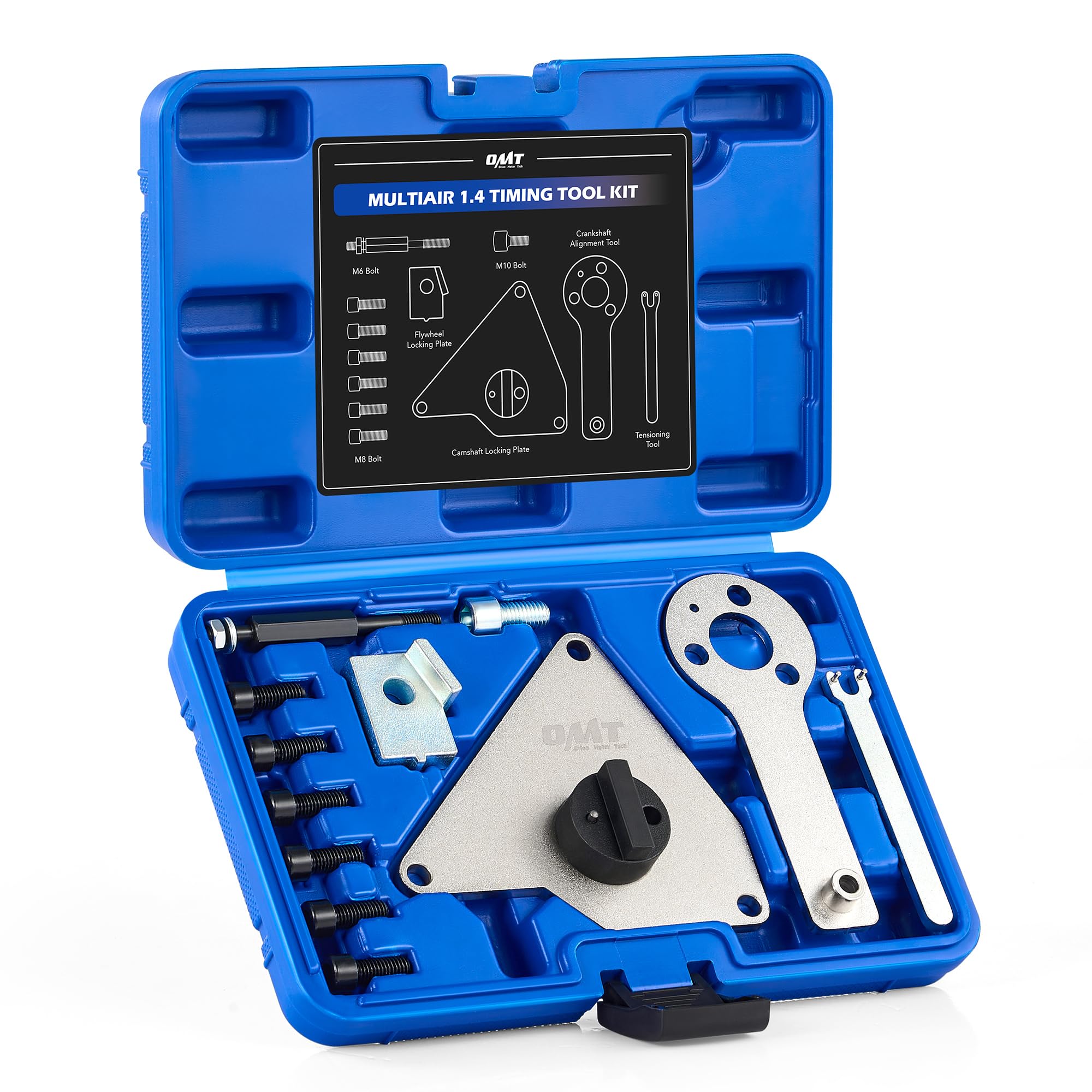 Orion Motor Tech MultiAir 1.4 Timing Tool Kit, Engine Timing Tool Kit for Fiat Alfa Romeo Punto Dodge Lancia More, 12 pc Engine 