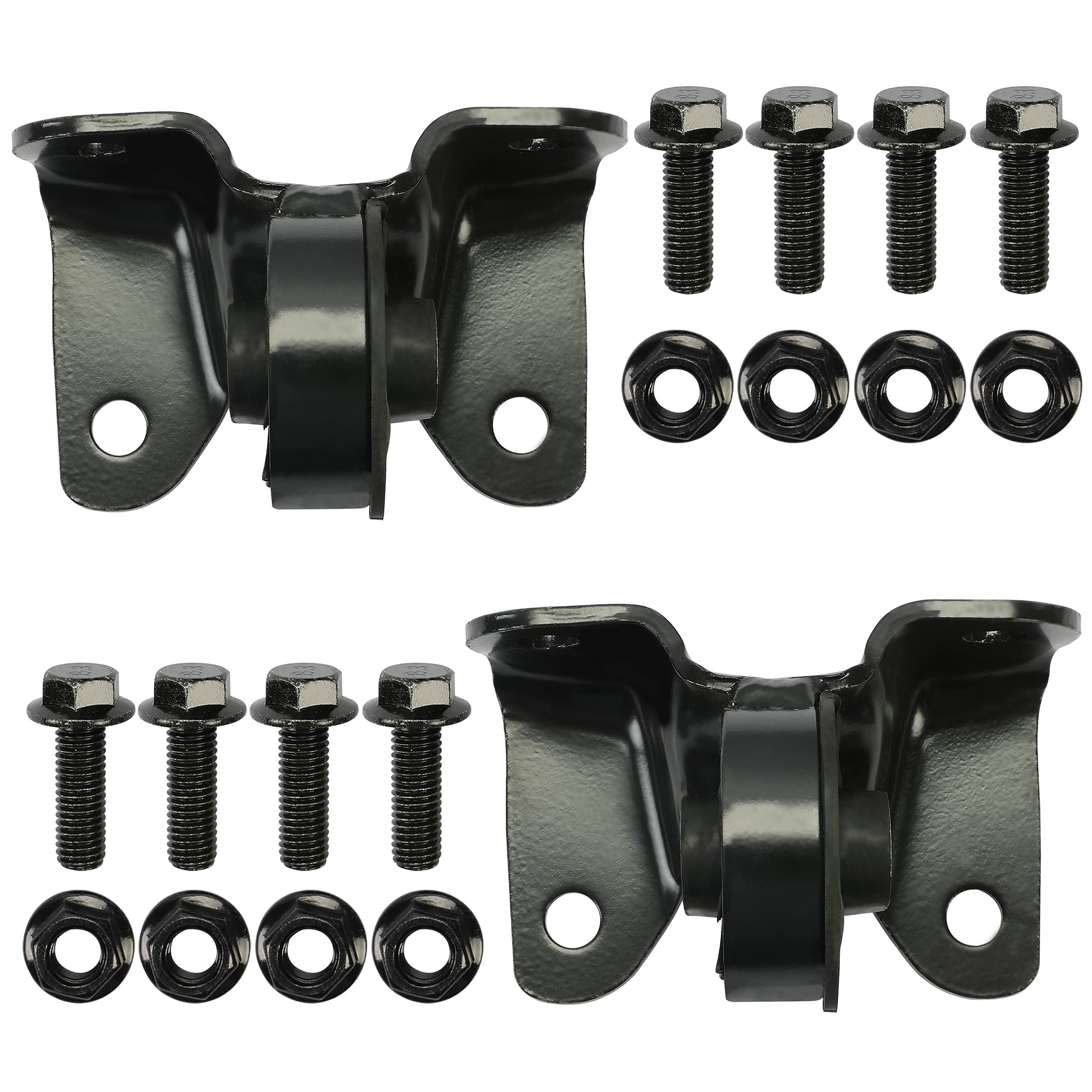 ECOTRIC Front Torsion Bar Mounting Kit Steel Pair Compatible with 1999-2006 Chevy Silverado Sierra 1500 2500 1500HD 2500HD Picku