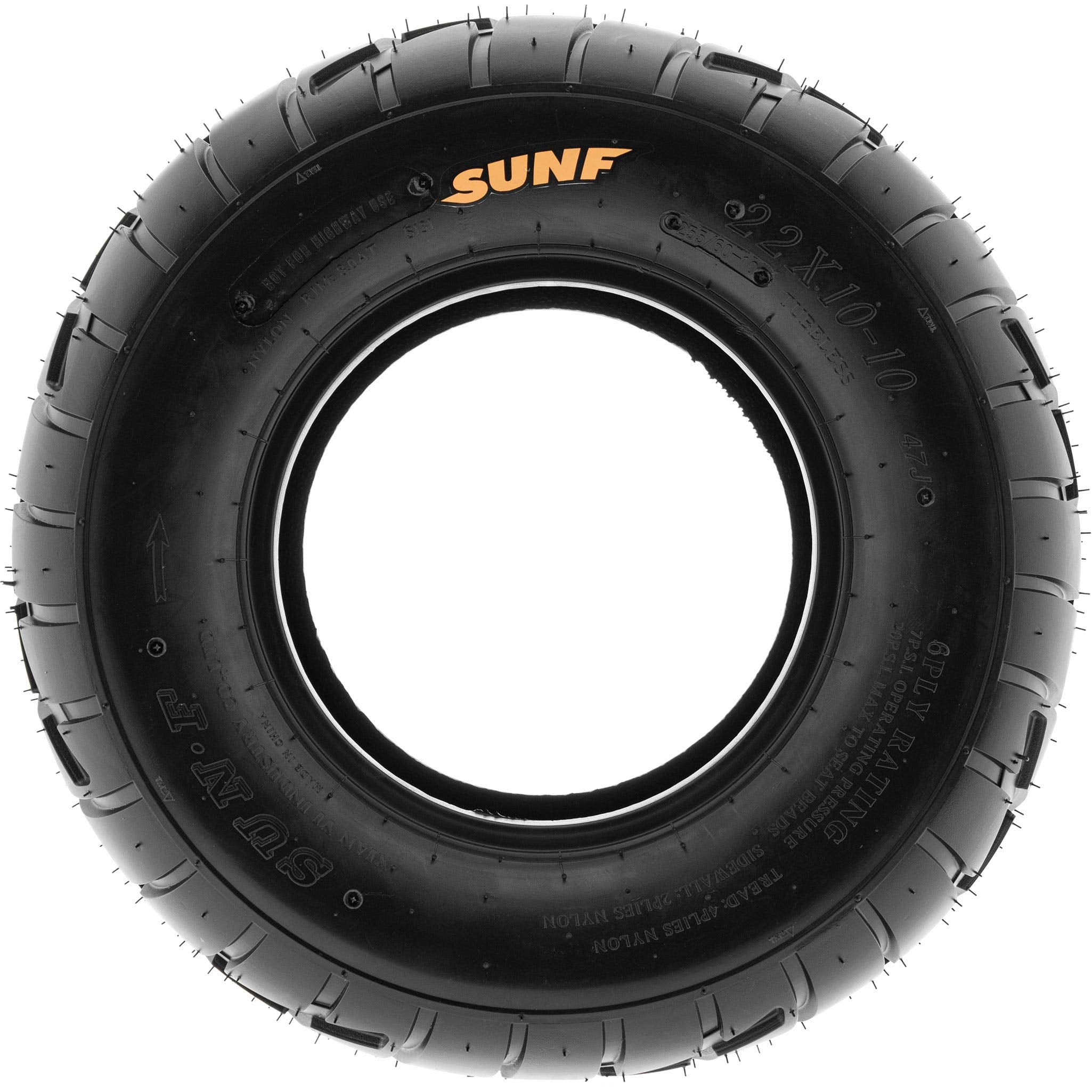 SunF A021 TT Sport ATV UTV Dirt Track & Flat Track Tire 225/45-10 (18x9-10), 6 PR, Tubeless