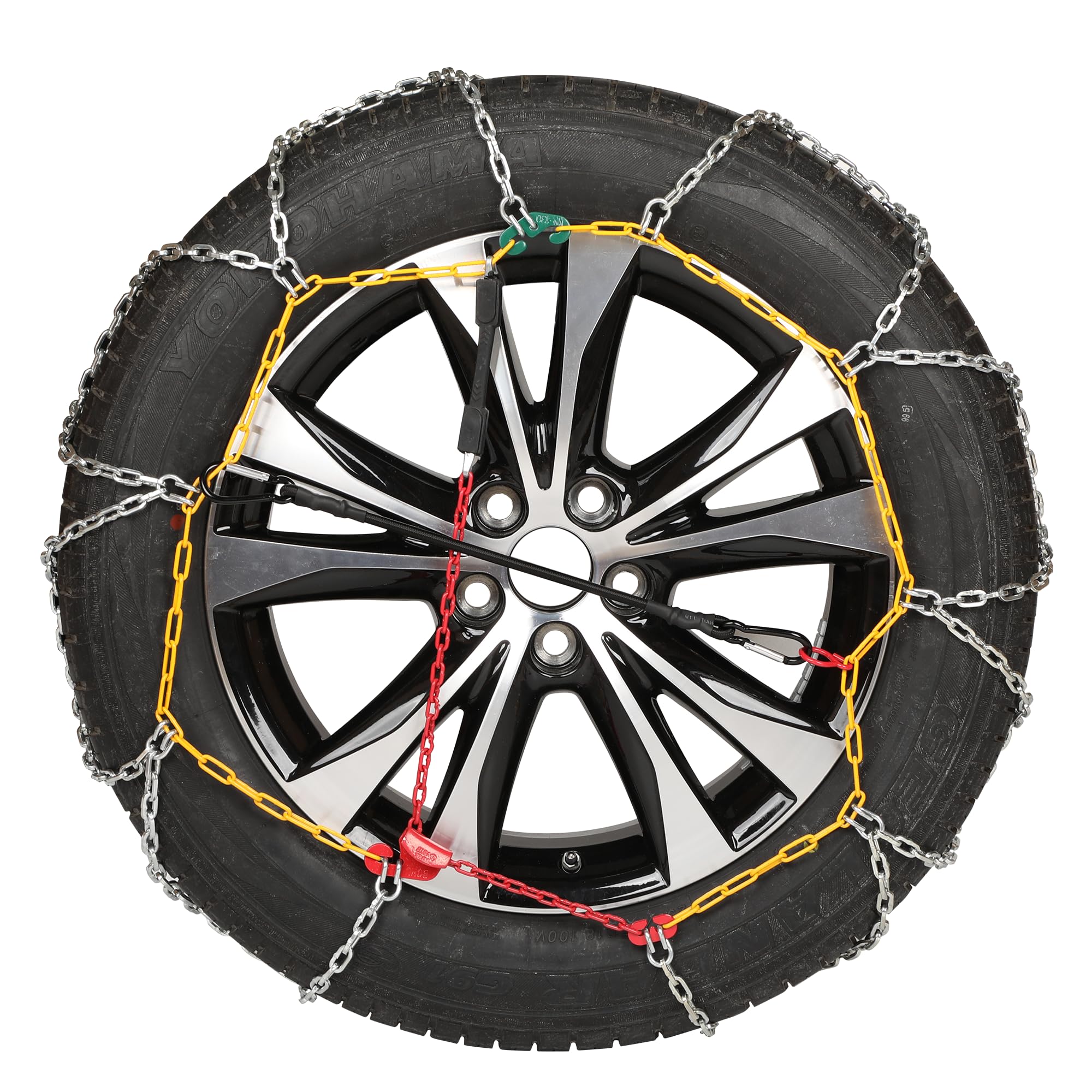 2 Packs Tire Chains Car Anti Slip Snow Chains For Suv/Truck/Car In Snow, Sand, Mud And Ice (Kn140)