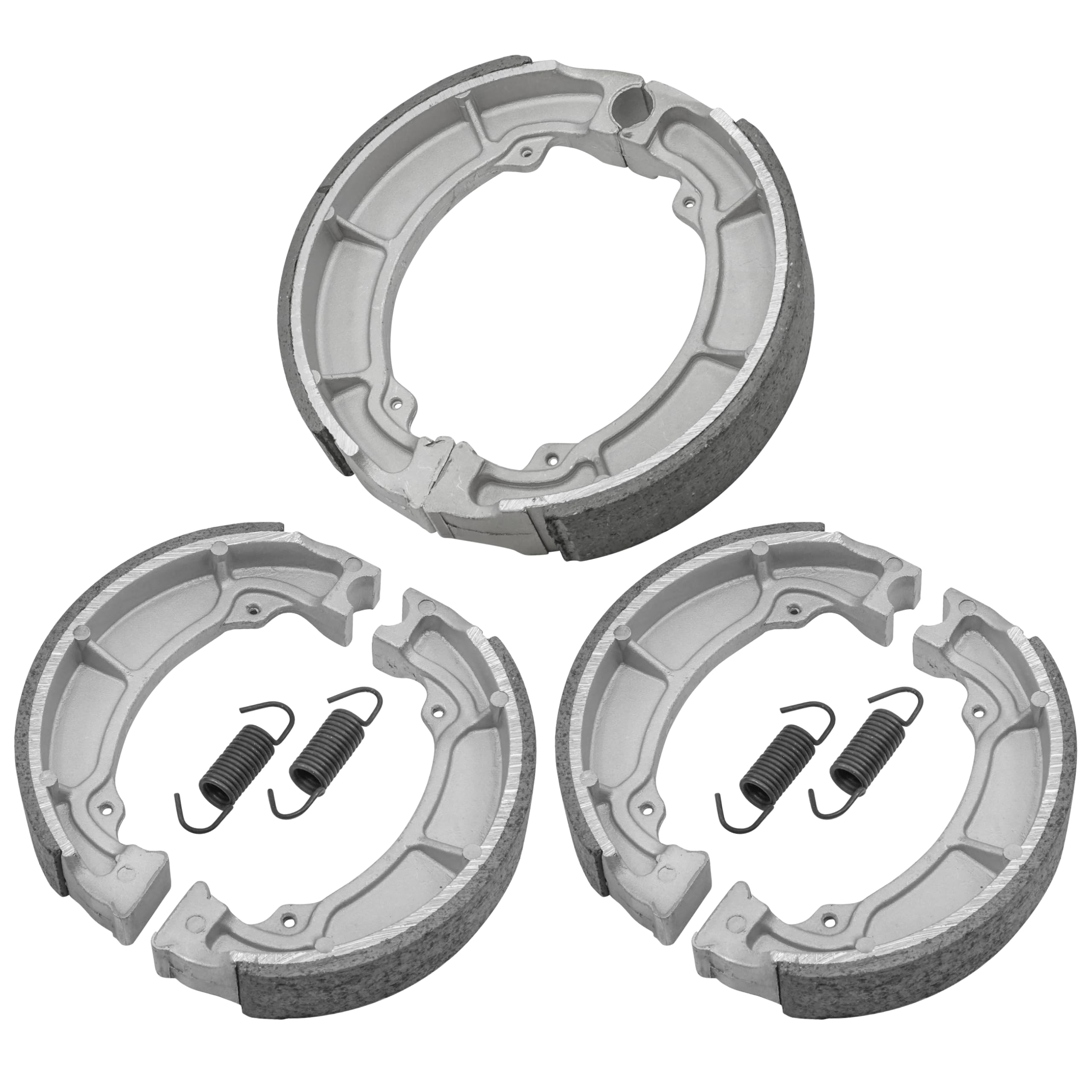 Caltric Front & Rear Brake Shoes Compatible with Kawasaki Klf220 Klf-220 Klf 220 Bayou 220 1997 1998 1999 2000 2001 2002 New