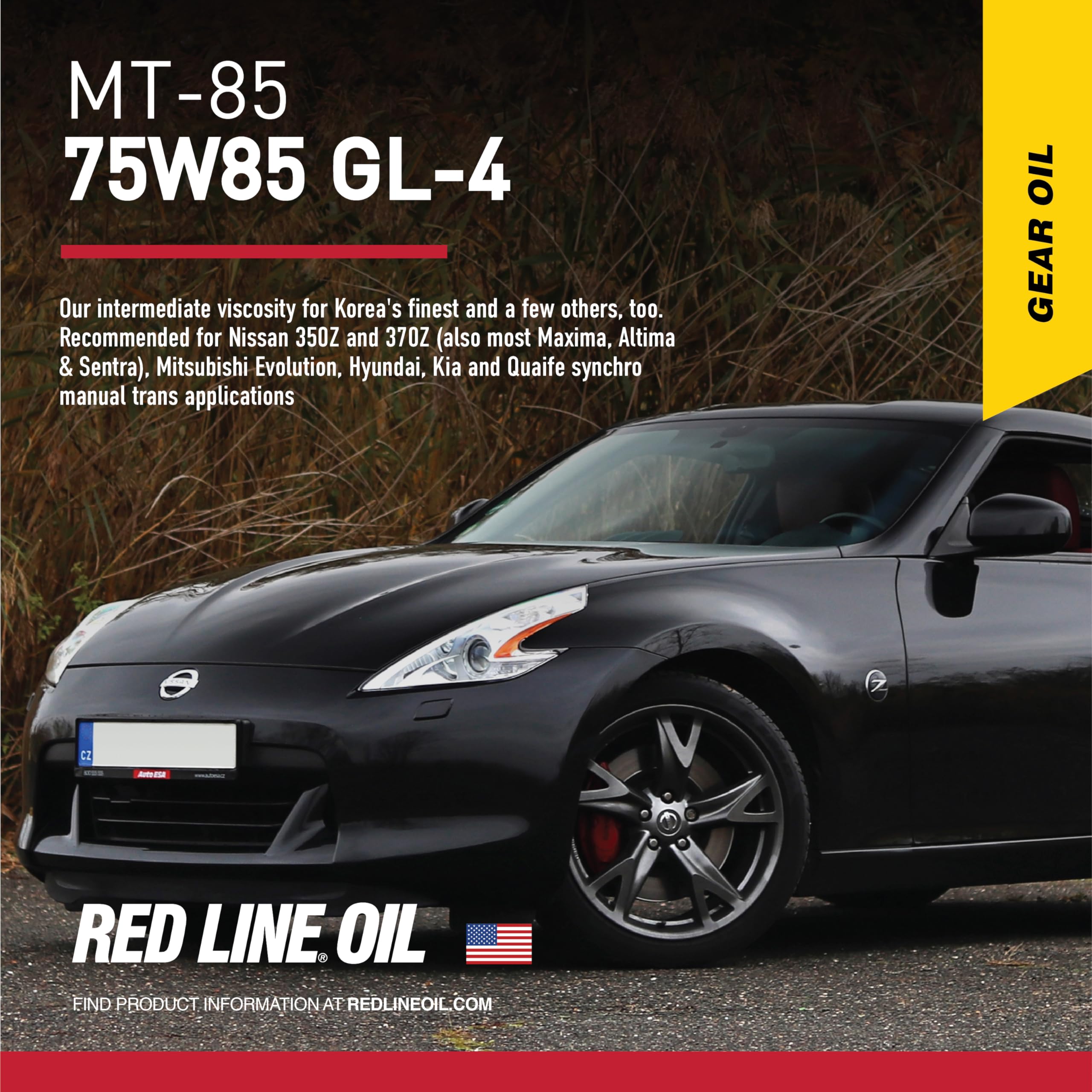 Red Line 50504 Mt-85 Manual Transmission 75W85 Gl-4 Gear Oil - 1 Quart (12 Pack)