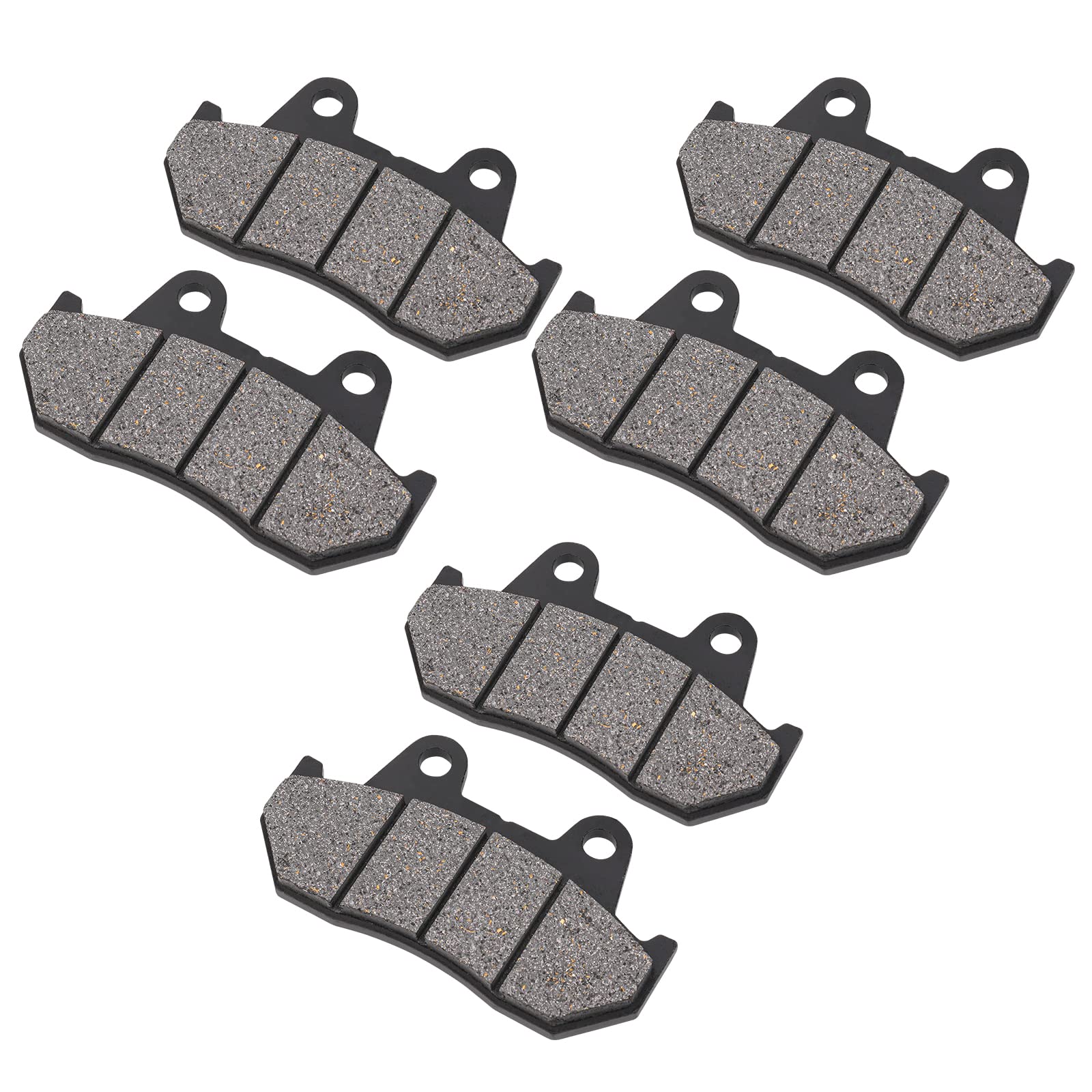 AHL Semi-metallic Front and Rear Brake Pads Set for Honda GL1100 Goldwing/Interstate 1982-1983 VF1100 C/S V65 Magna/Sabre 1983-1