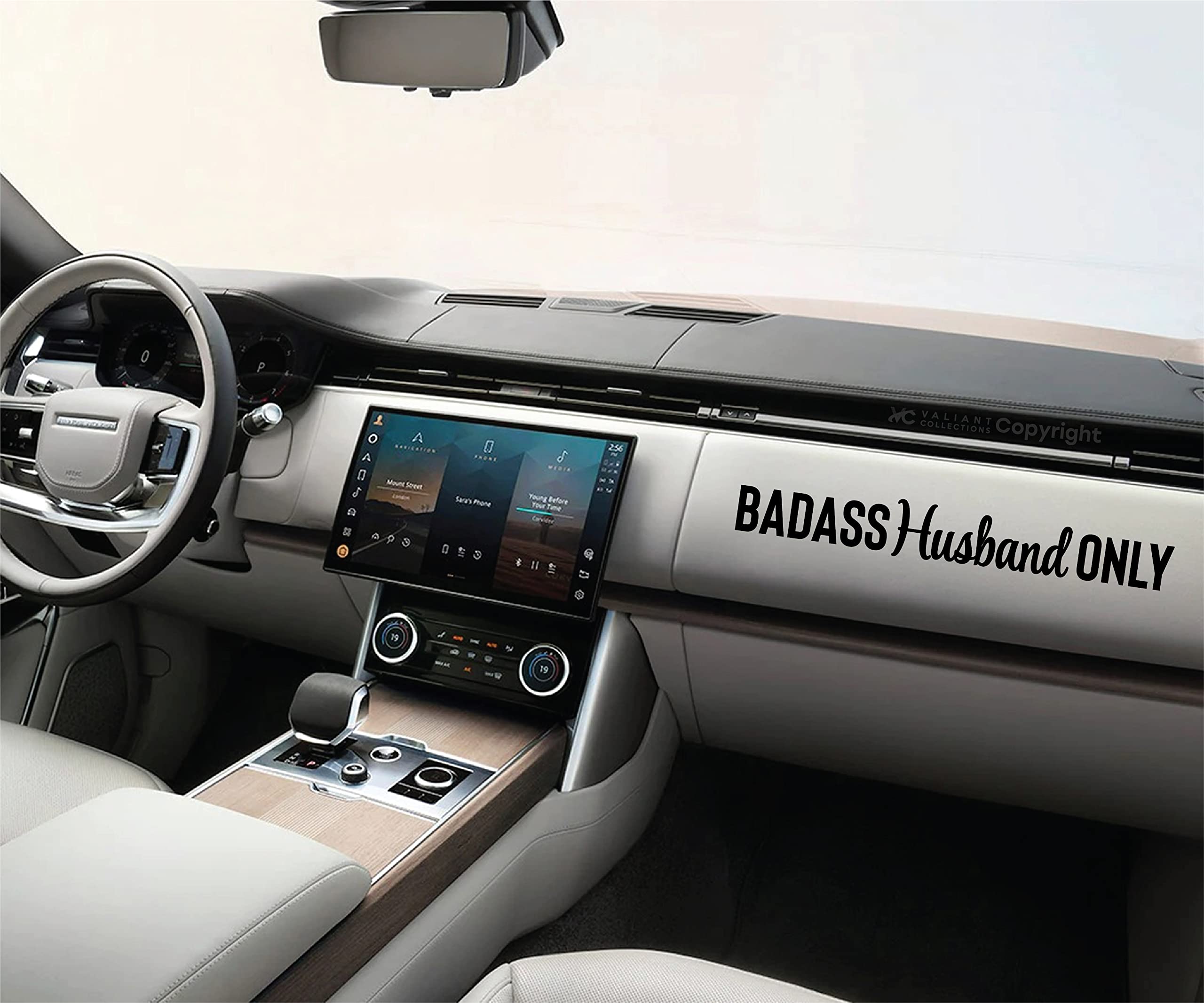 VALIANT COLLECTIONS - Badass Wife Only and Badass Husband Only Sticker - Vinyl Sticker for Car, Truck, and Van - Indoor and Outd