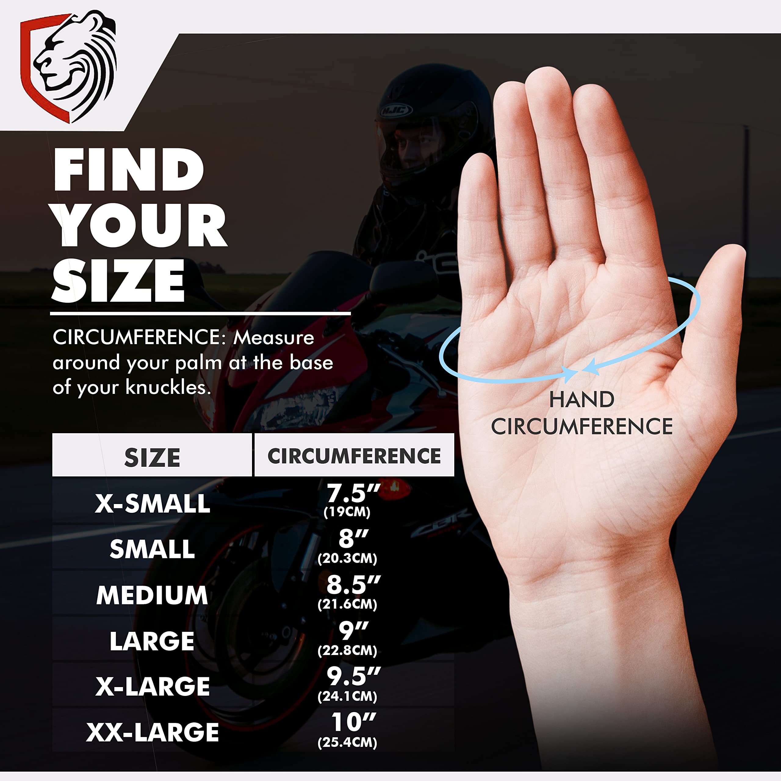 Riparo Motorsports Men'S Fingerless Half Finger Driving Fitness Motorcycle Cycling Unlined Leather Gloves (Medium, Cognac)