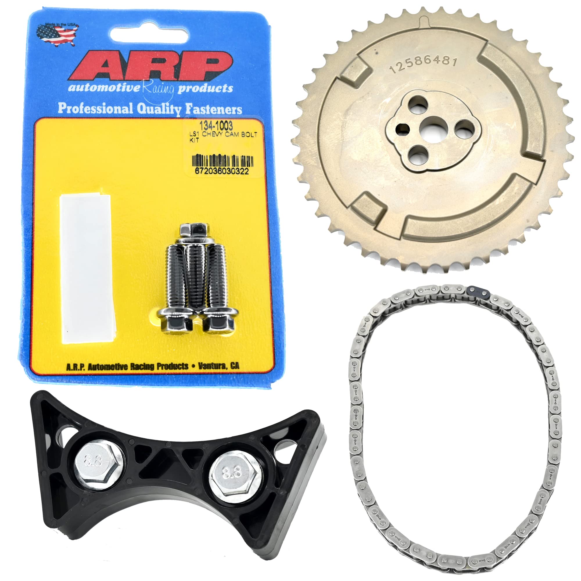 Michigan Motorsports 1 Bolt To 3 Bolt Cam Gear Conversion Kit With Chain. 4.8 5.3 5.7 6.0 Ls1 Ls2 Ls3 Ls6 L99 Ls4 Ls9 Lsa Lq4