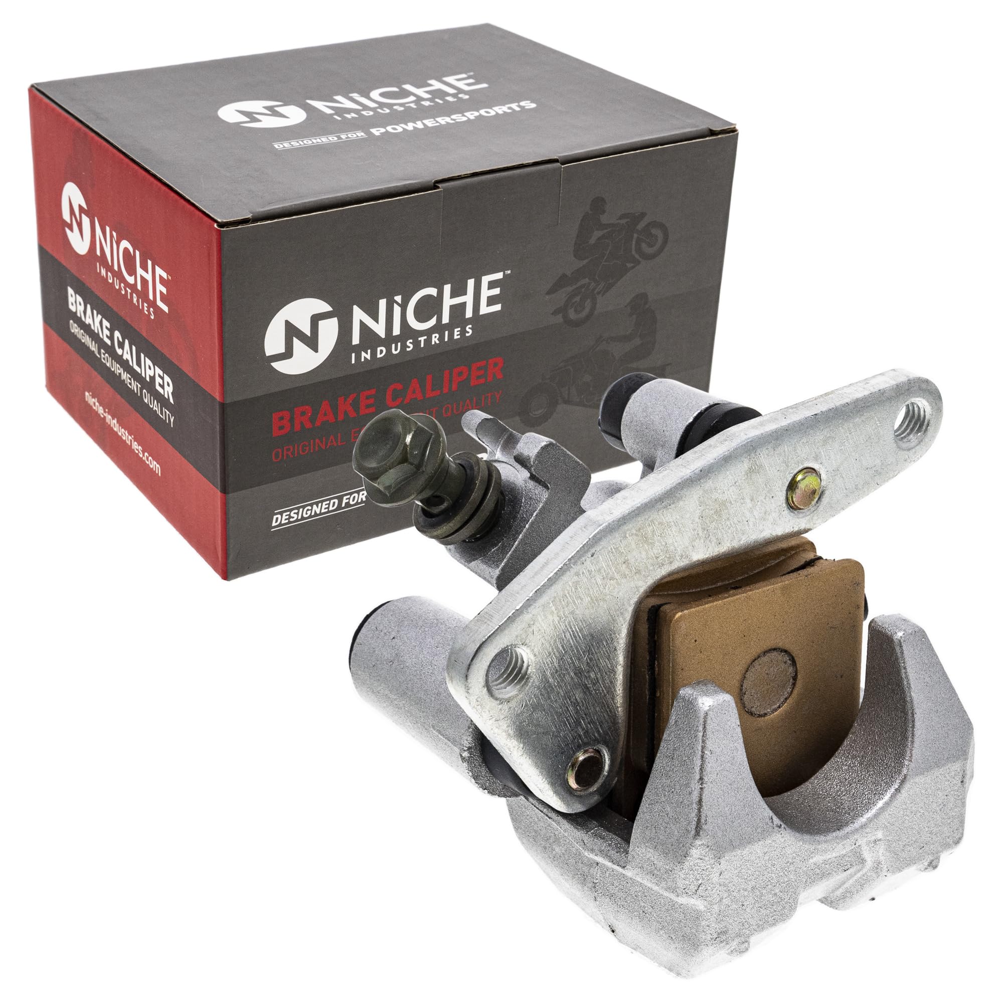 Niche Front Brake Rotor Caliper Kit For Yamaha Grizzly 660 700 5Km-2582T-10-00 5Km-2582T-00-00 4Wv-2580T-10-00