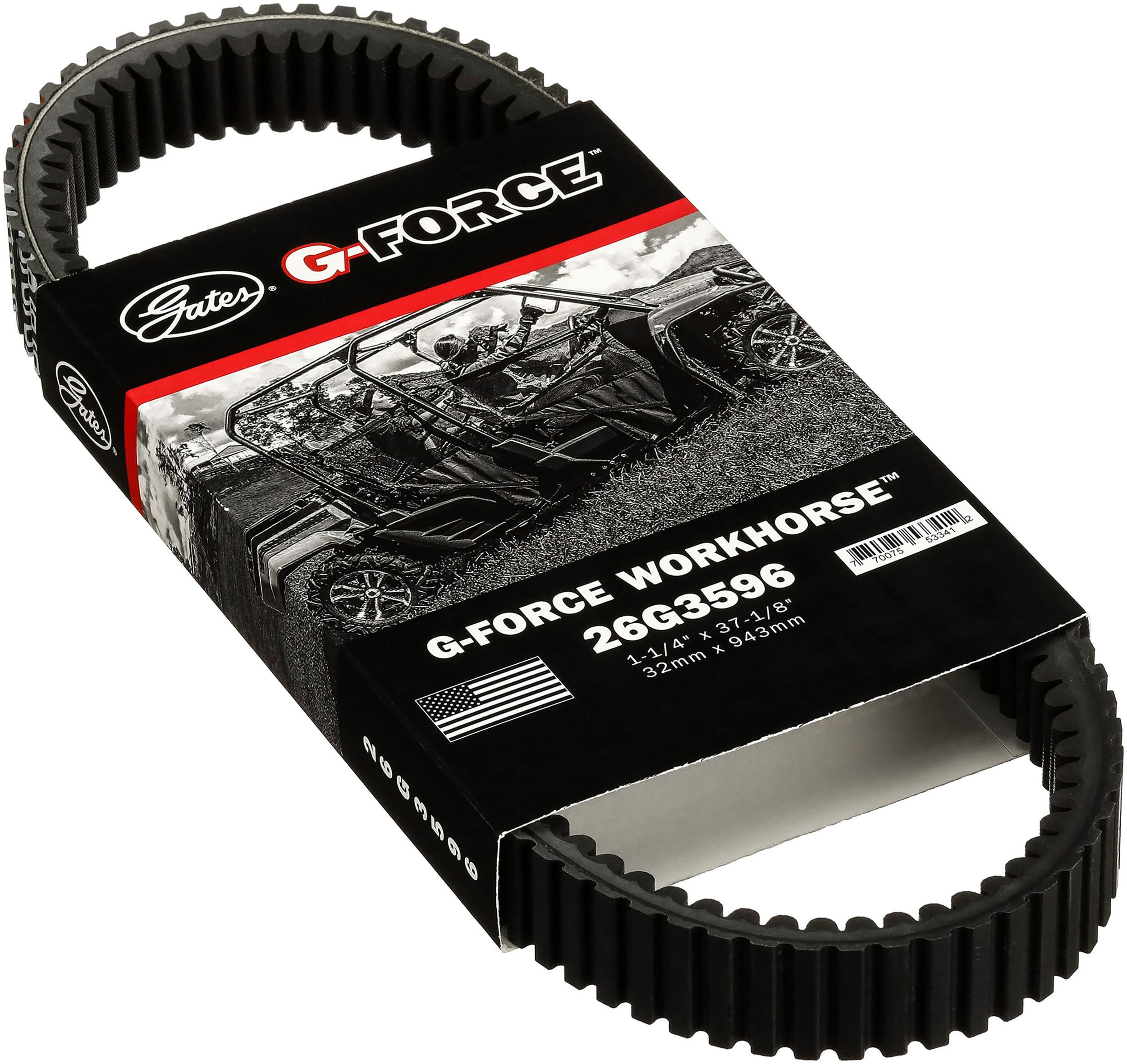 Gates 26G3596 G-Force WorkHorse Continuously Variable Transmission (CVT) Belt