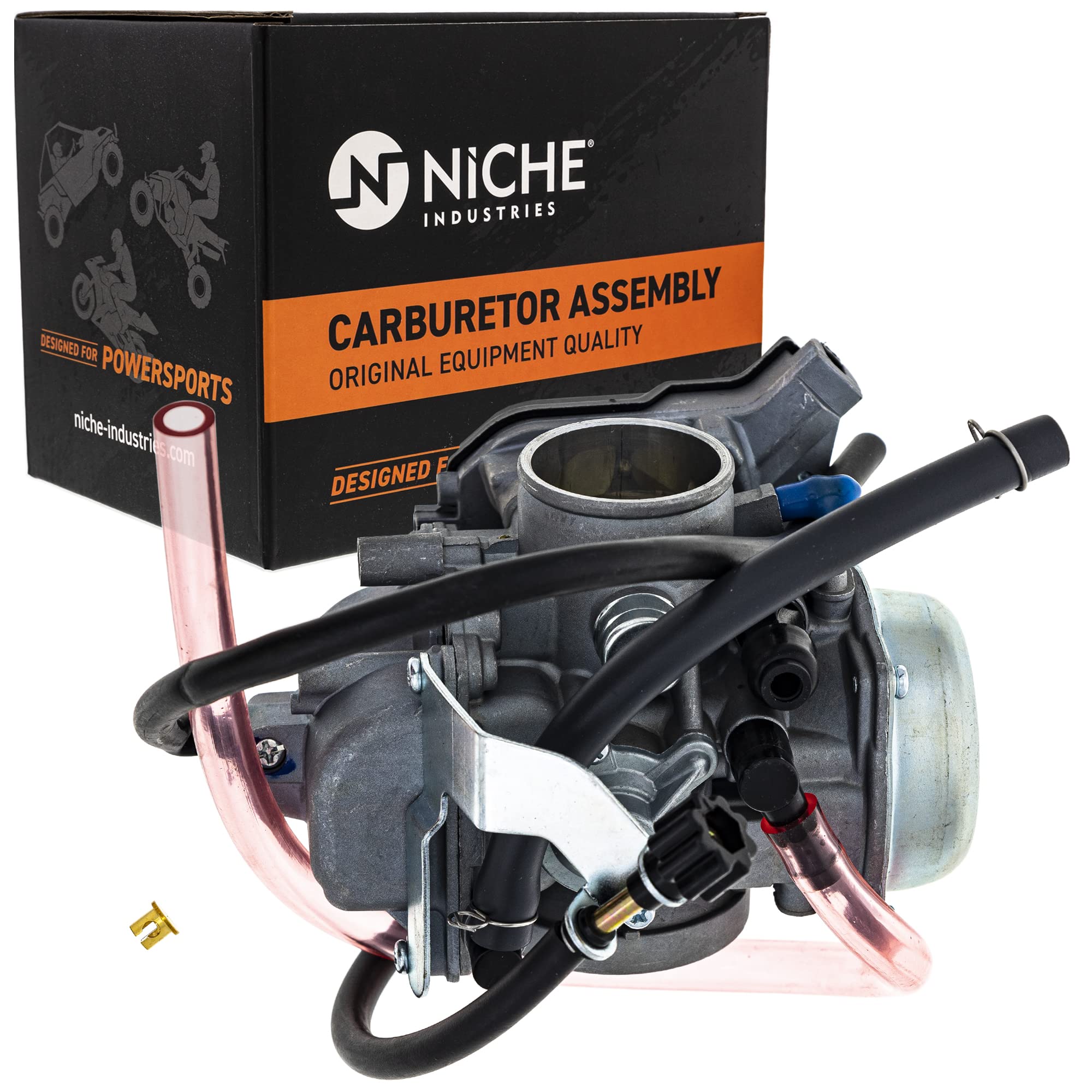 NICHE Carburetor for Suzuki Vinson 500 (2002-2007) - Model 519-KCR2337B, Gray, OEM Replacement 13200-03G01/132