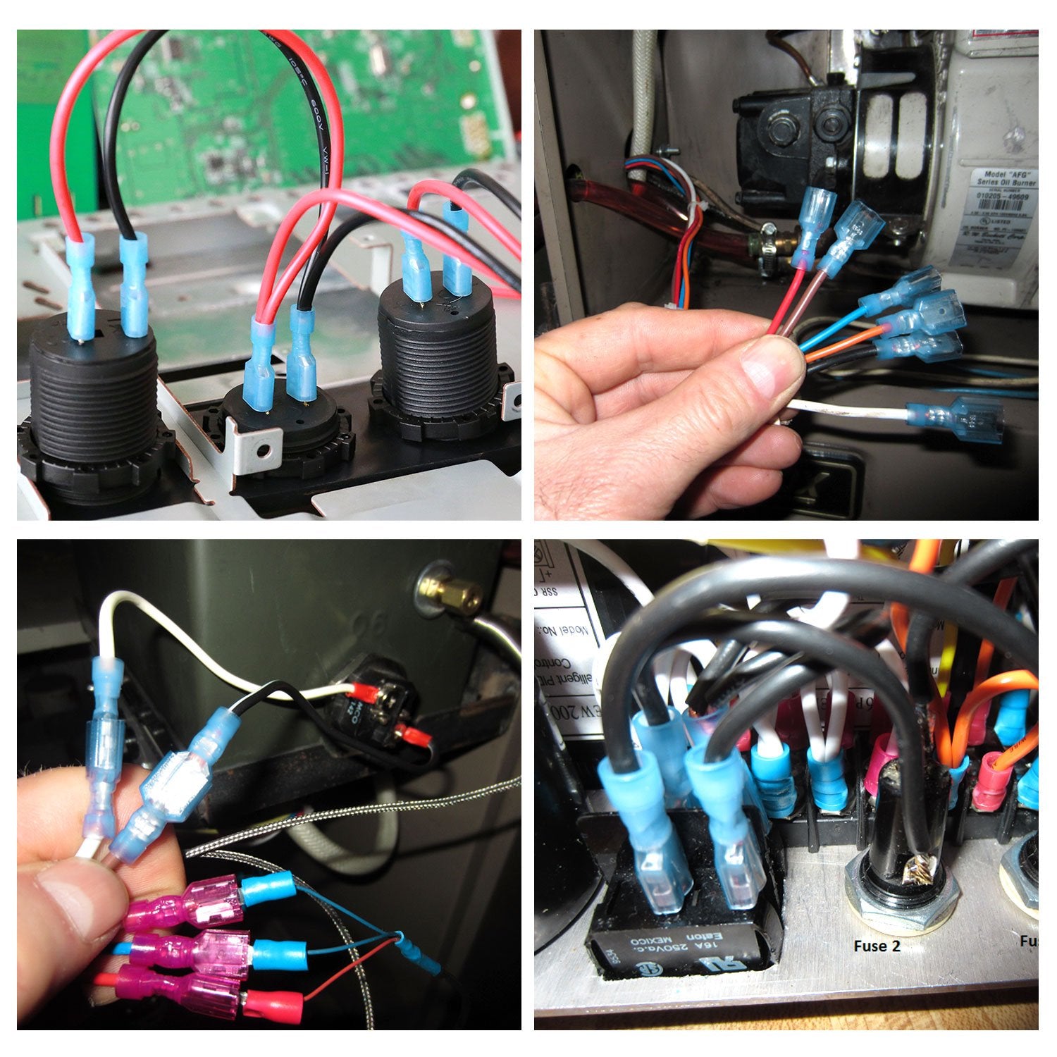 Nilight 200PCS Fully Insulated Wire Crimp Terminal Connectors - 16-14 Gauge, Nylon, Model GO-05, Spade Terminal
