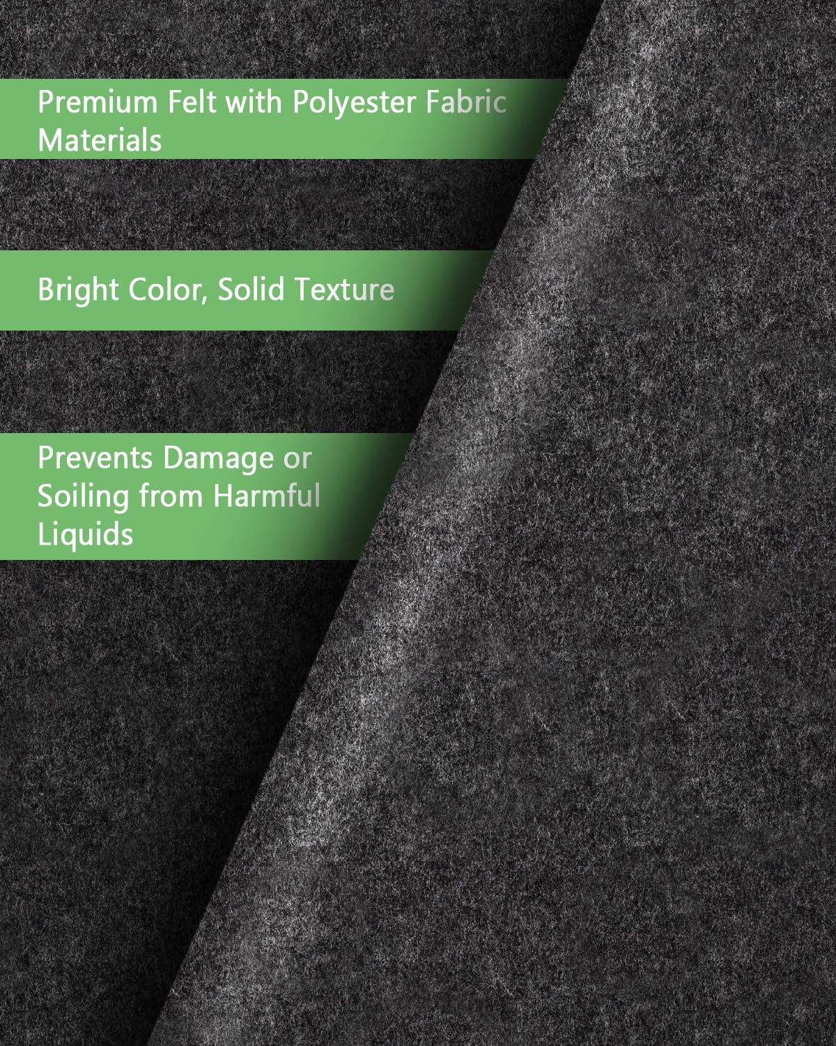 Kevenal Oil Spill Mat - 24x36 Inch Garage Floor Absorbent Pad, Gray Polyester, Model FM45-1 for Cars, Motorcycles, Golf Carts