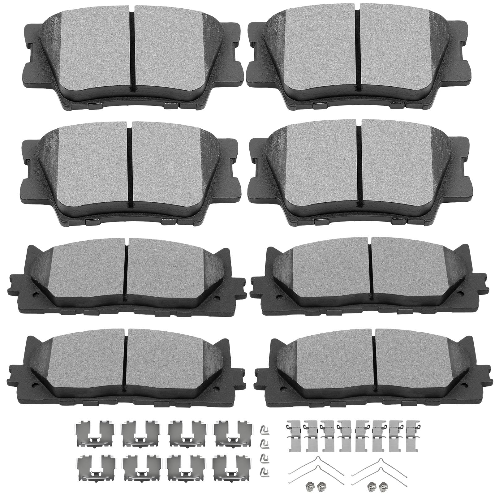 Scitoo Ceramic Disc Brake Pads Set Fit For 2013-2016 For Lexus Es300H,2007-2016 For Lexus Es350,2008-2015 For Toyota Avalon,2007