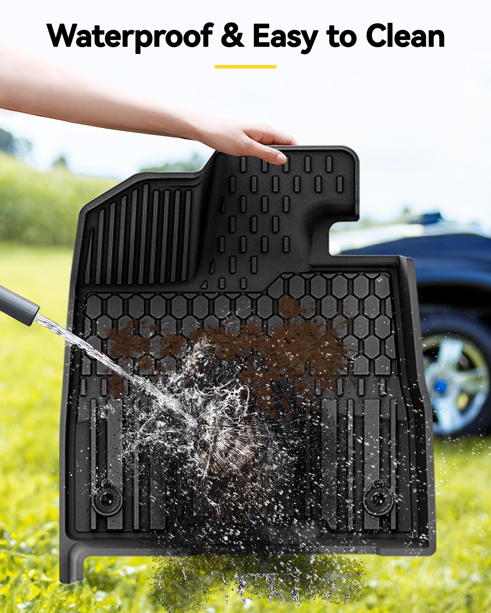 3W Floor Mats Fit Toyota Sienna 2021-2025(Only For 7 Seat), Tpe All Weather Custom Fit Floor Liner For Sienna 1St, 2Nd And 3Rd R