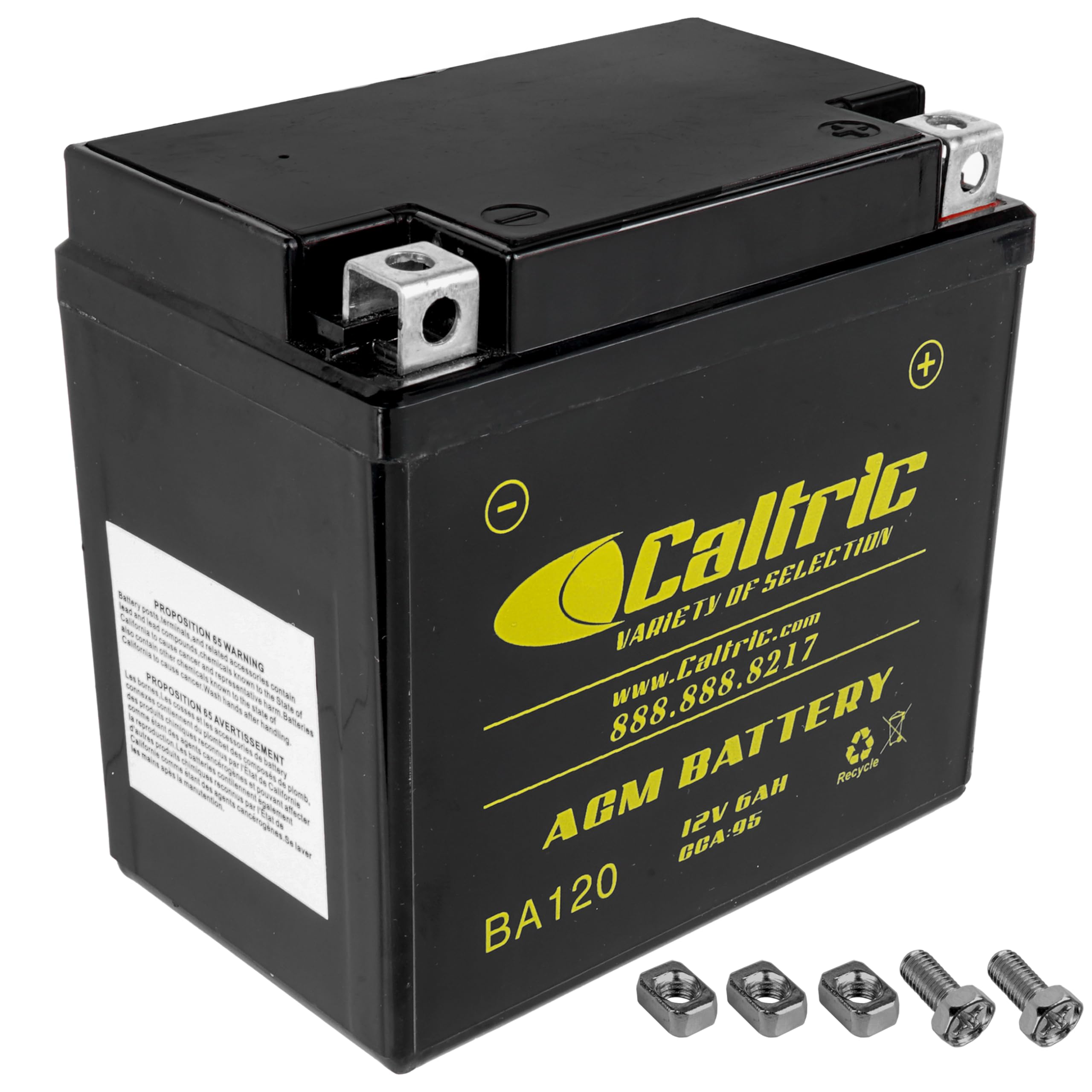 Caltric 12V 6Ah AGM Battery Compatible with Honda Ruckus NPS50 2018 2019 2020 2020 2023