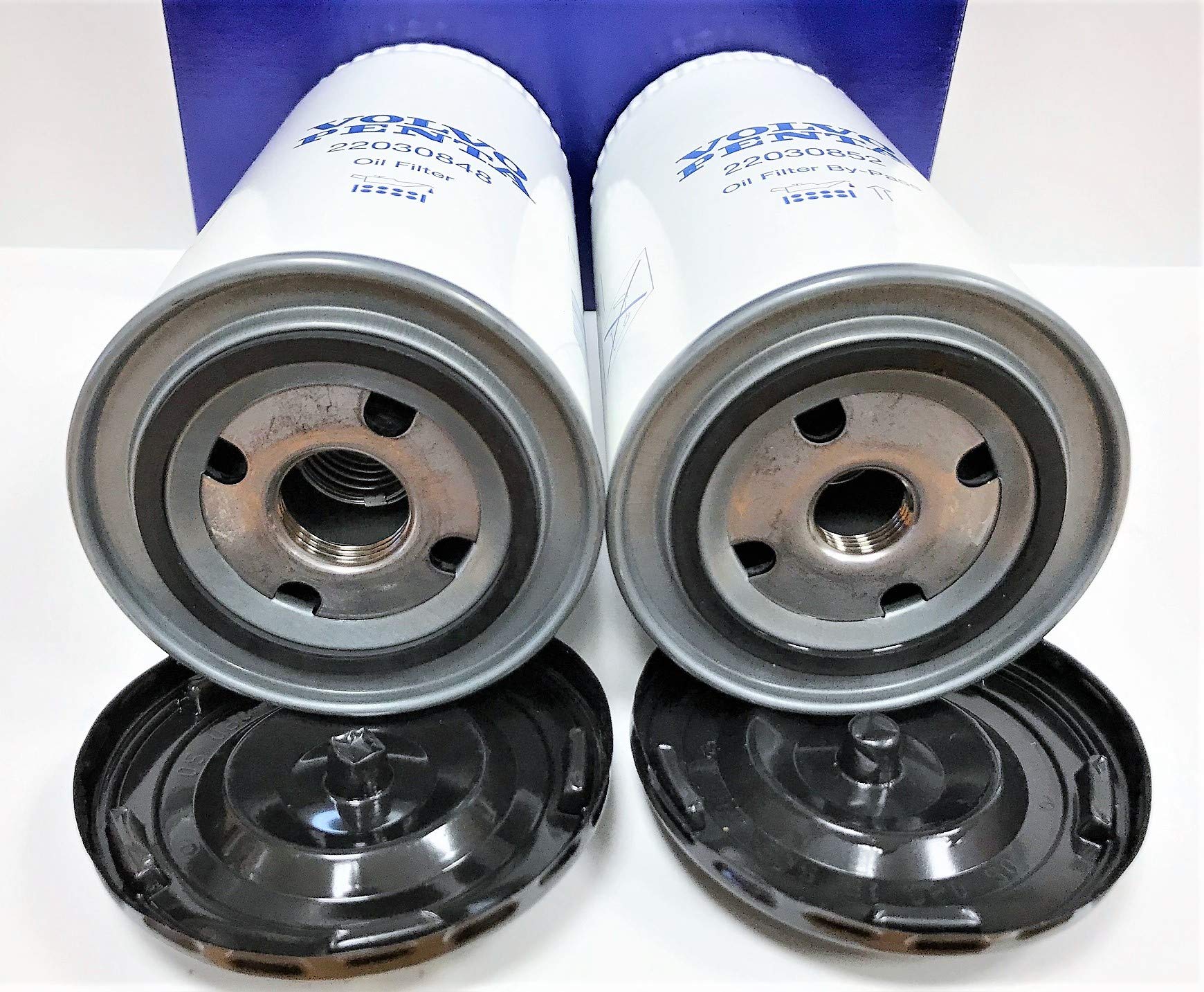 Volvo Penta Oil Filter Kit - Includes Oil Filter 22030848 & ByPass Filter 22030852 for D4 D6 Diesel Engines - Genuine OEM