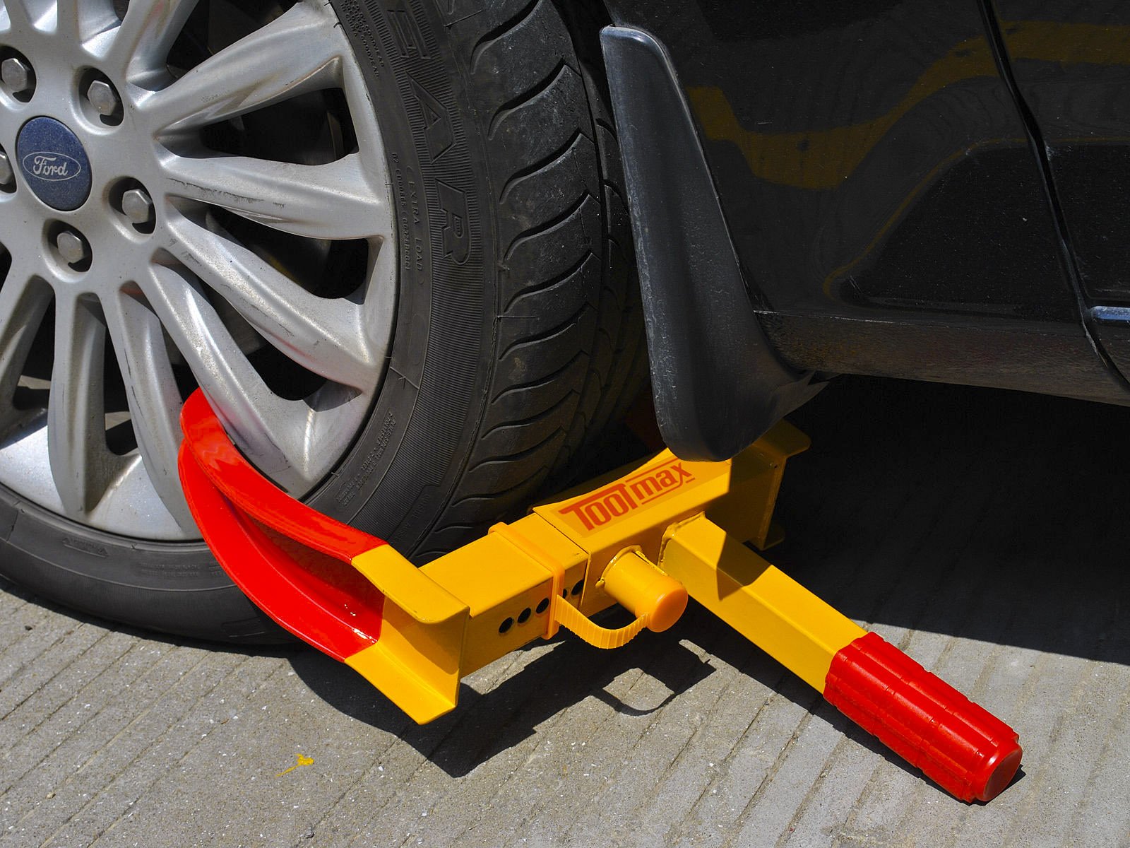 Goplus Heavy Duty Trailer Lock Wheel Clamp, Adjustable Anti-Theft Tire Lock Boot For Car Truck Rv Boat Trailer Automotive Golf C