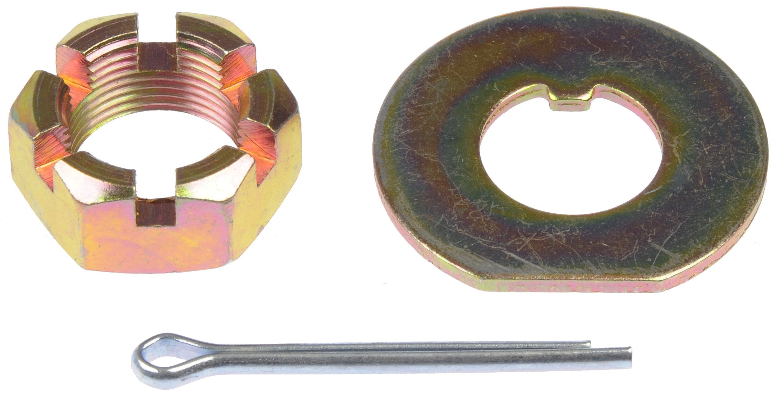 Dorman Front Spindle Nut Kit - Steel, Black, Model 05193, Onesize, Compatible with Select Models