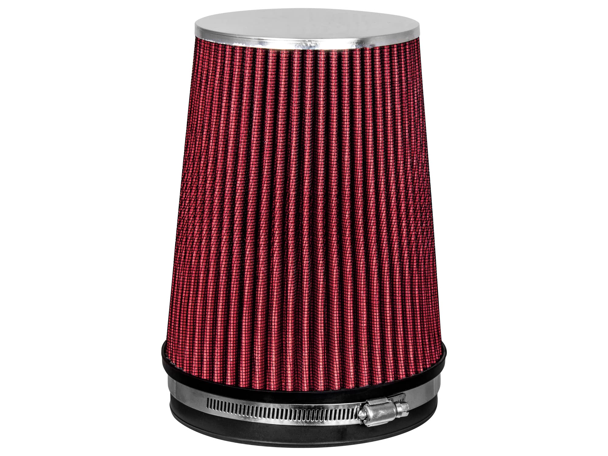 Red 6 152 Mm Inlet Truck Cold Air Intake Cone Replacement Performance Washable Clamp-On Dry Air Filter (8 Tall)