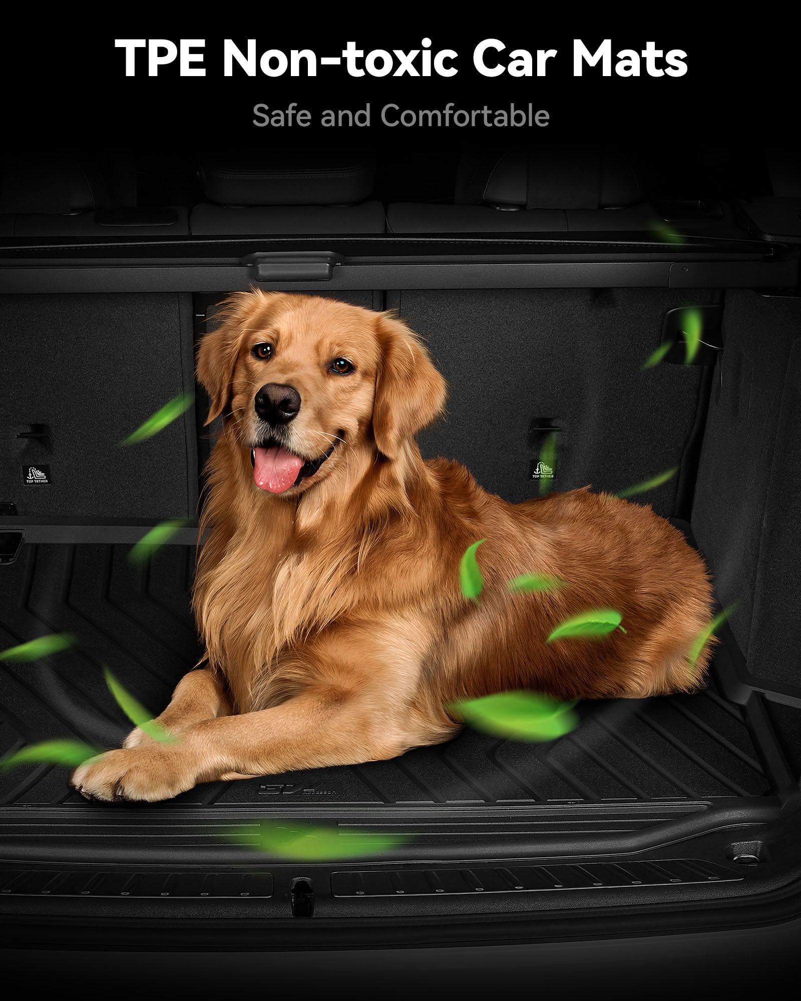 3W 2018-2024 Bmw X3 Cargo Liner, All Weather Tpe X3 Accessories Custom Fit For Bmw 30I M40I M Car Mats (Only For Car Without Spa
