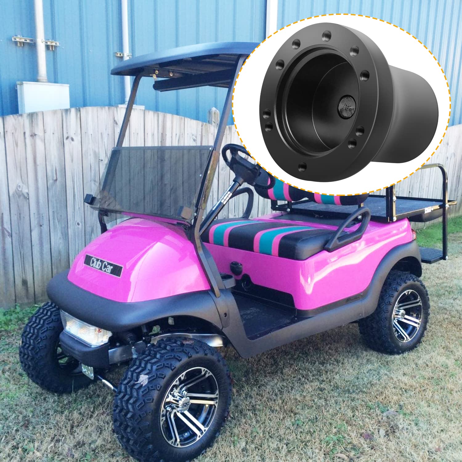 Club Car Precedent Golf Cart Steering Wheel Adapter Golf Steering Wheel Adapter For Club Car Precedent Golf Cart Steering Wheel